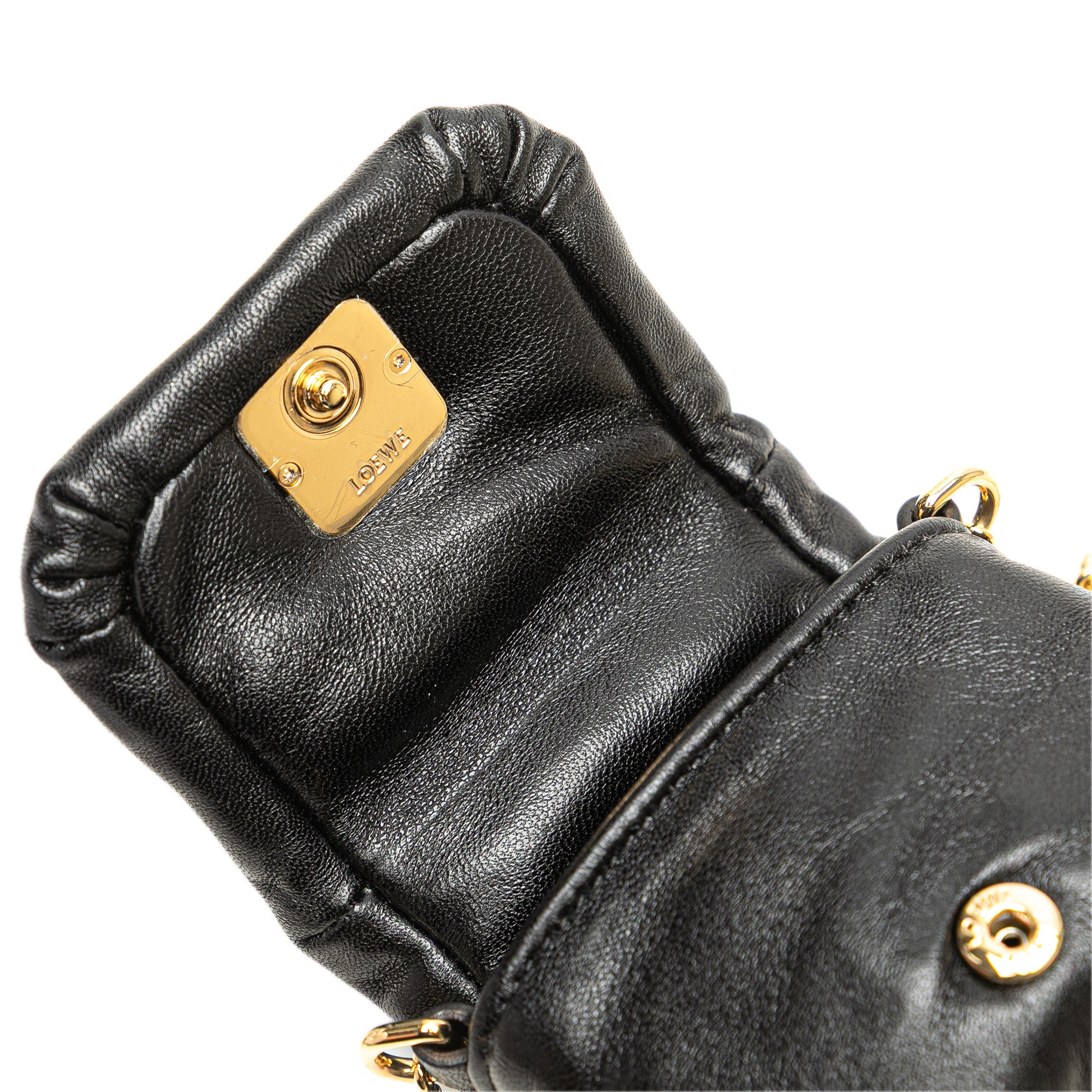 Goya Puffer Bag Leather Mini - Image 6