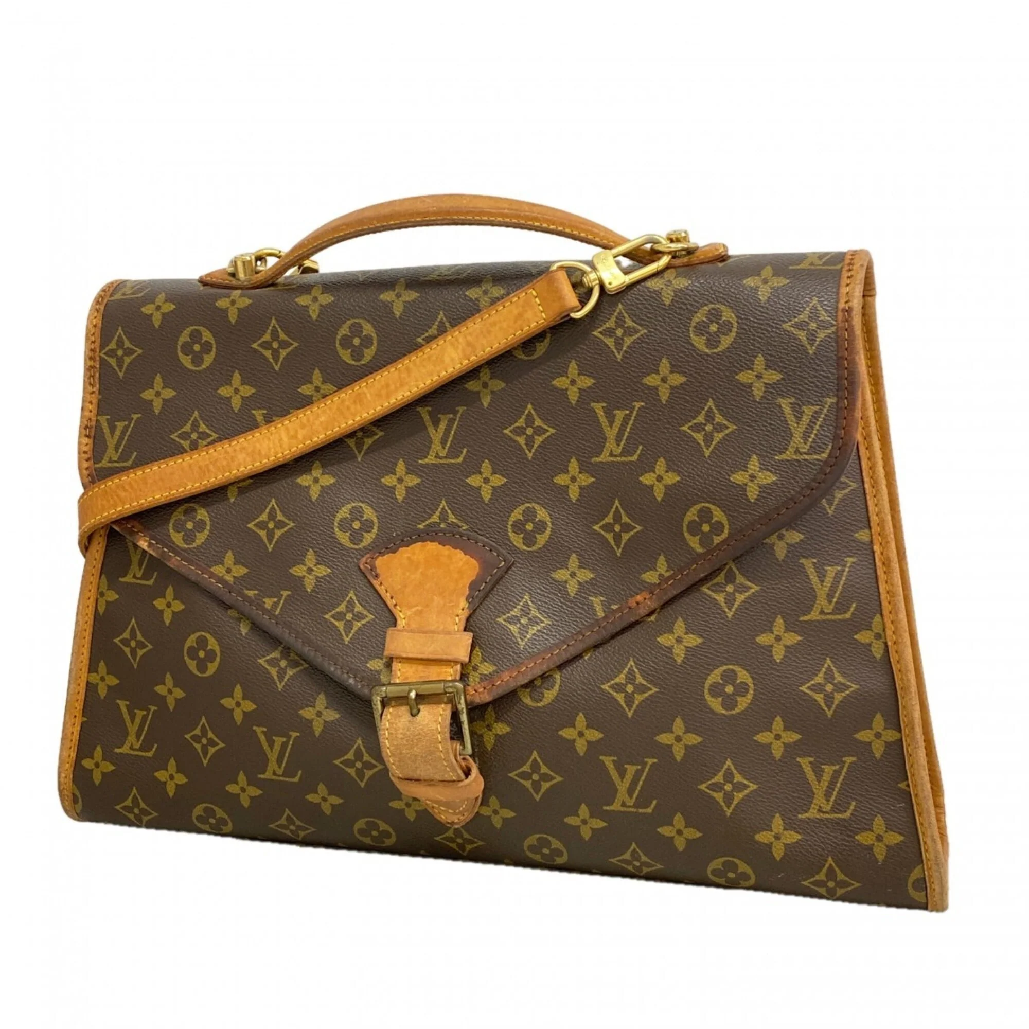 Beverly Briefcase Monogram Canvas MM