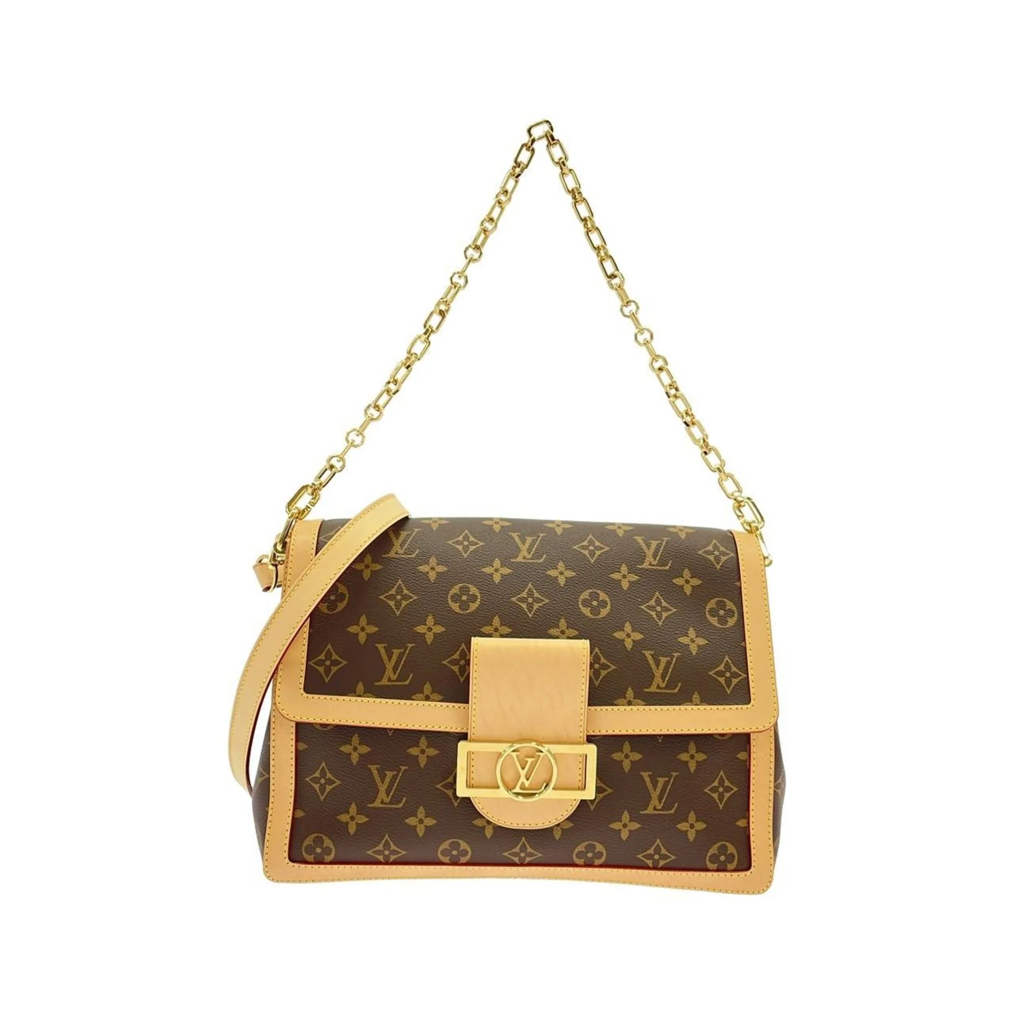 Dauphine Soft Shoulder Bag Monogram Canvas GM