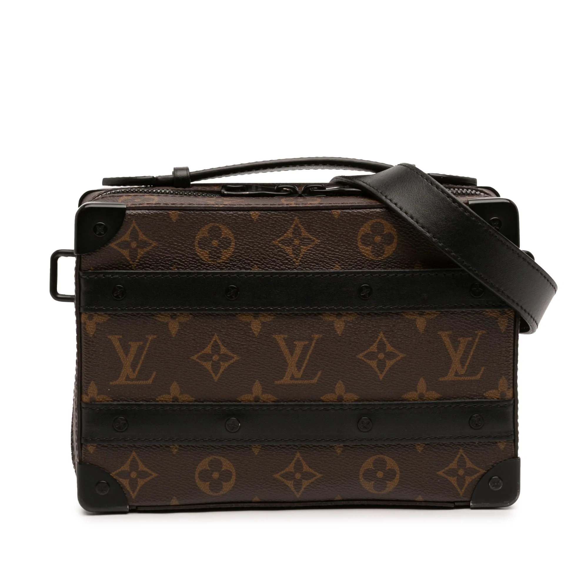 Handle Soft Trunk Bag Macassar Monogram Canvas