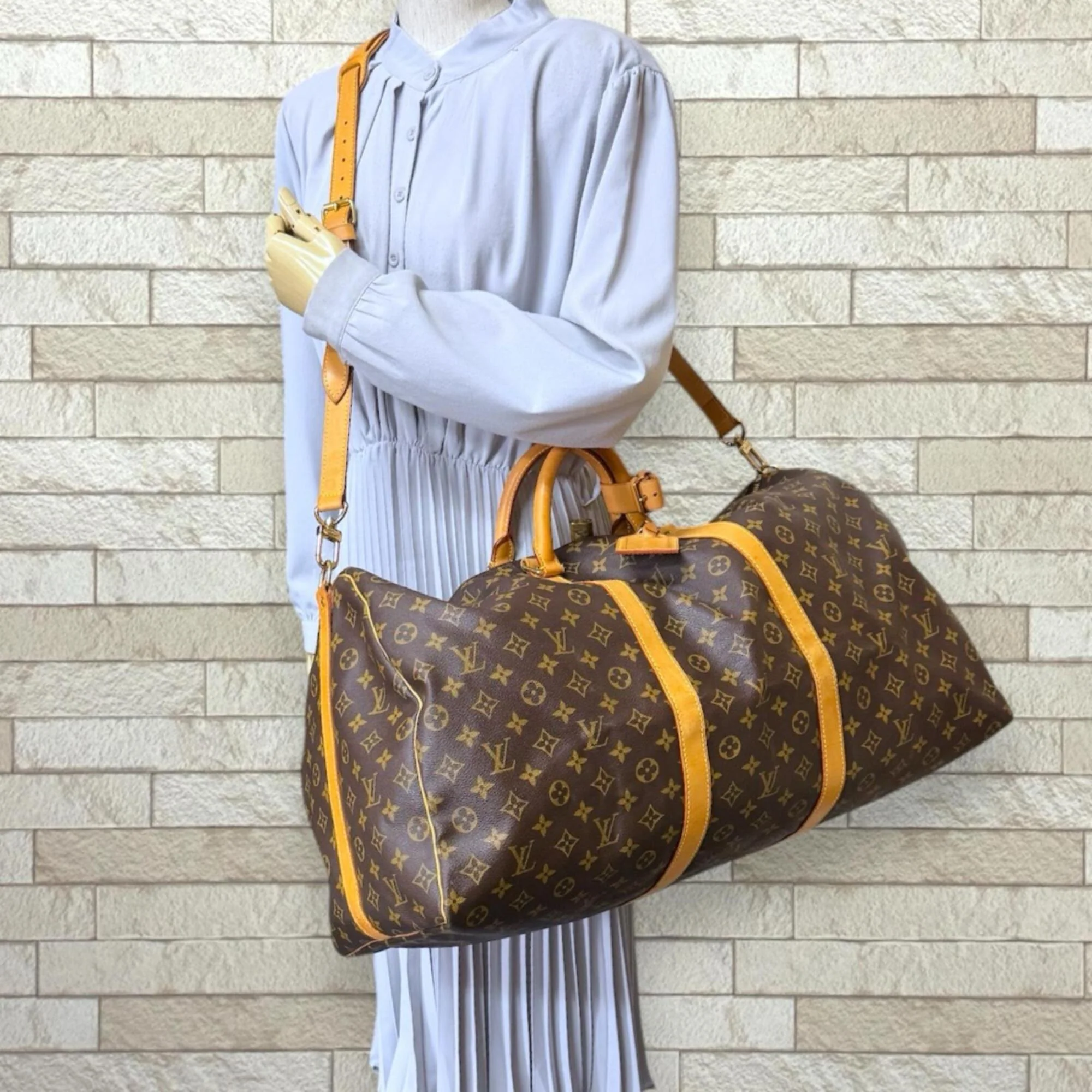 Keepall Bandouliere Bag Monogram Canvas 60 - Image 2