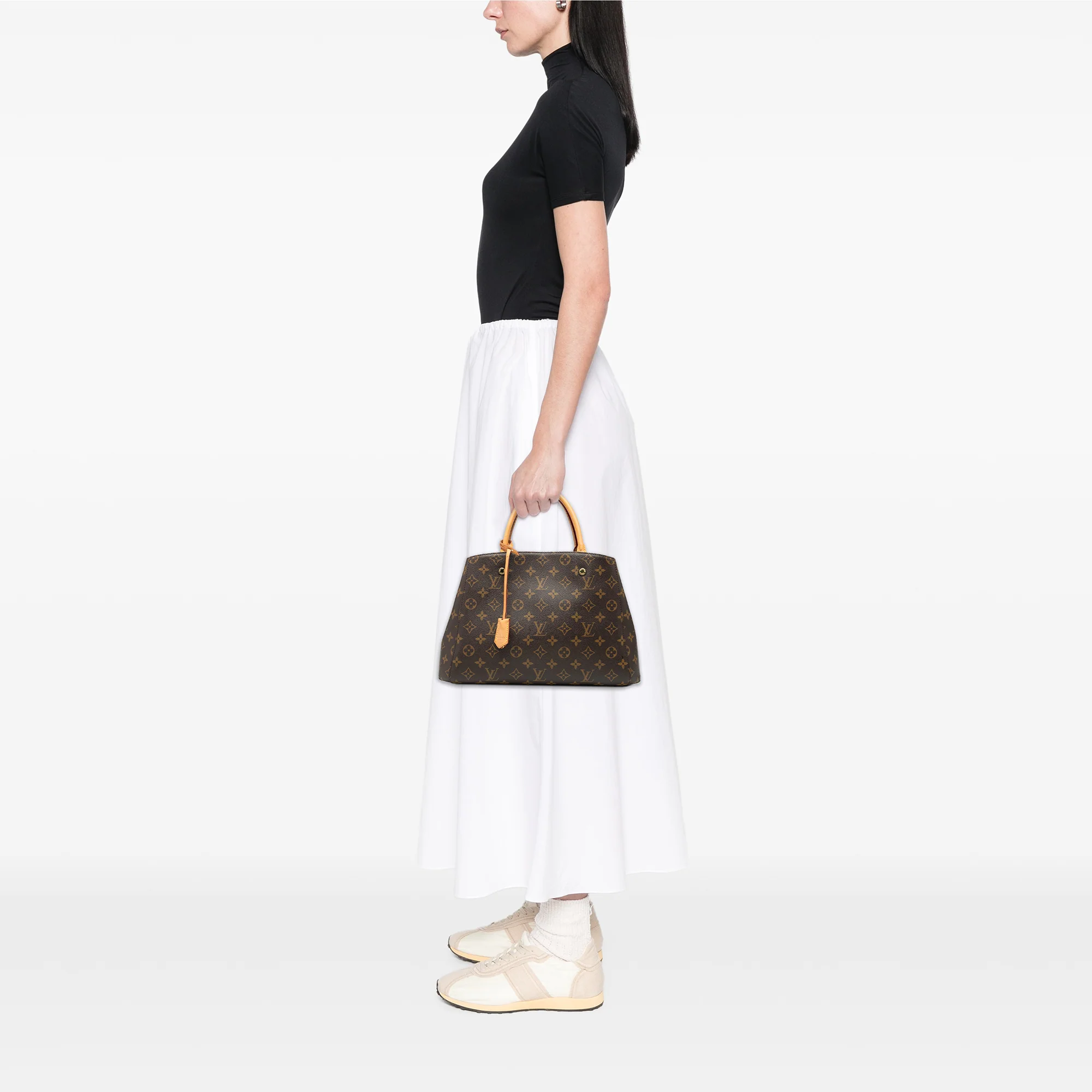 Montaigne Handbag Monogram Canvas MM - Image 8