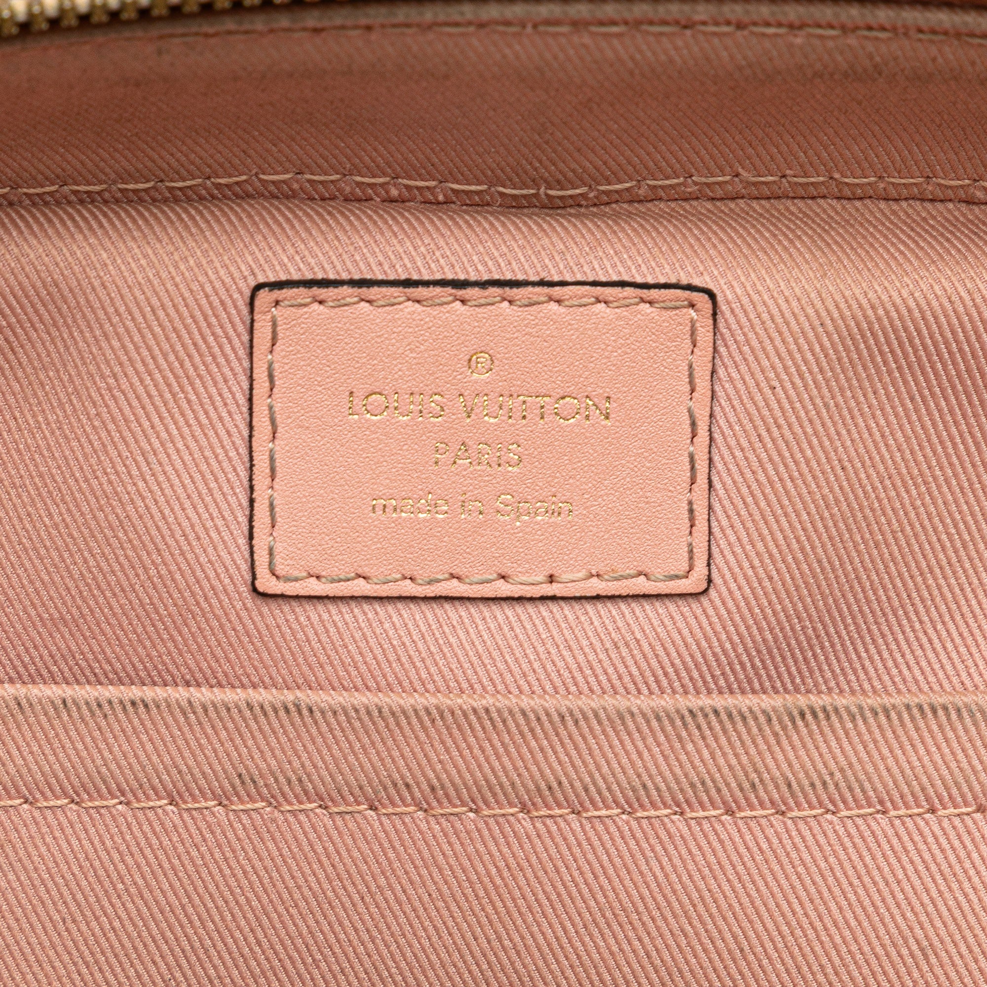 Saintonge Handbag Monogram Canvas with Leather - Image 5