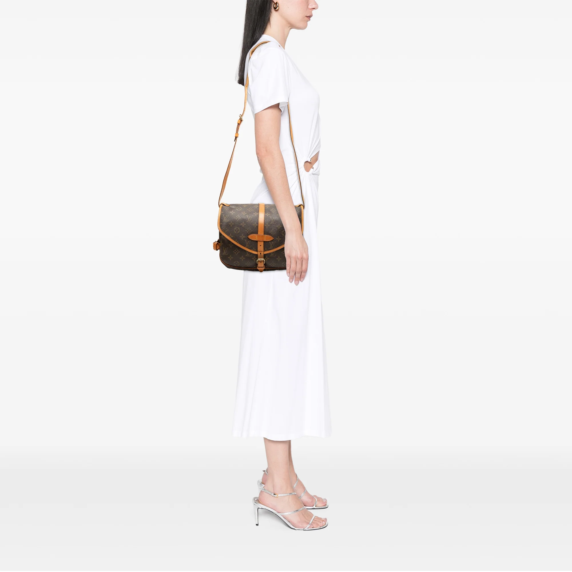 Saumur Handbag Monogram Canvas 30 - Image 7