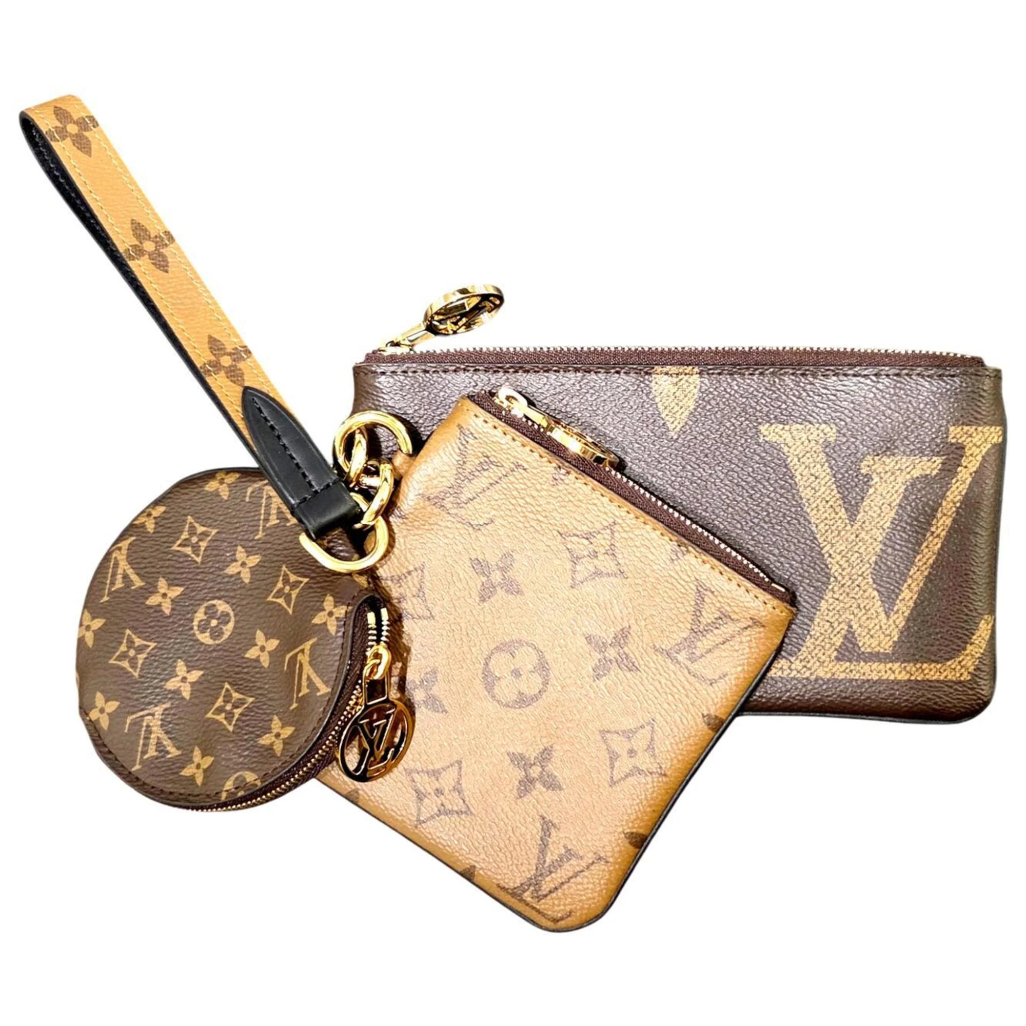 Trio Pouch Set Reverse Monogram Giant - Image 2