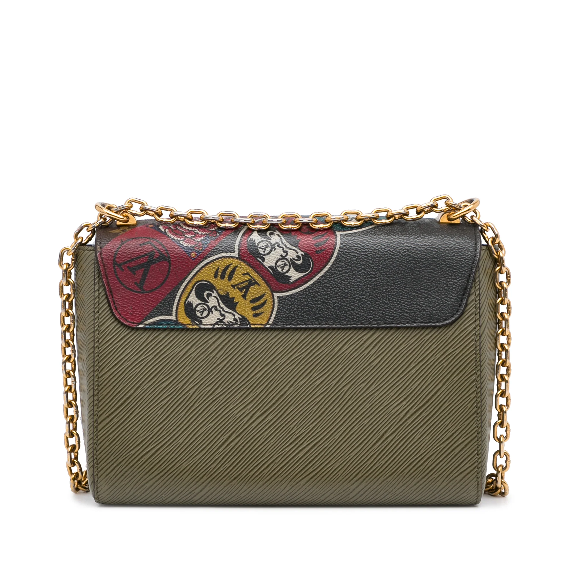 Twist Handbag Limited Edition Kabuki Stickers Monogram Canvas and Epi Leather MM - Image 4