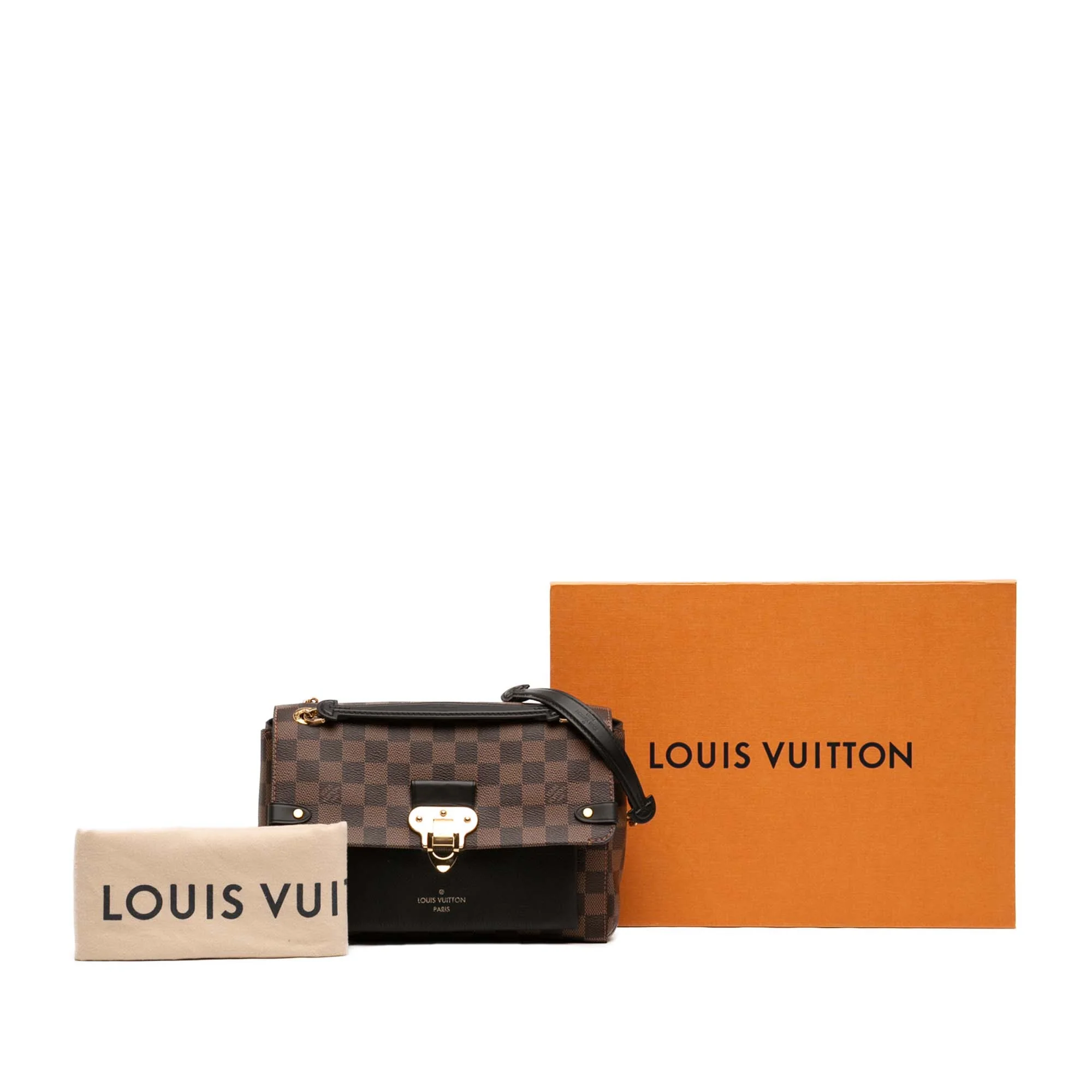 Vavin Handbag Damier with Leather PM - Image 8