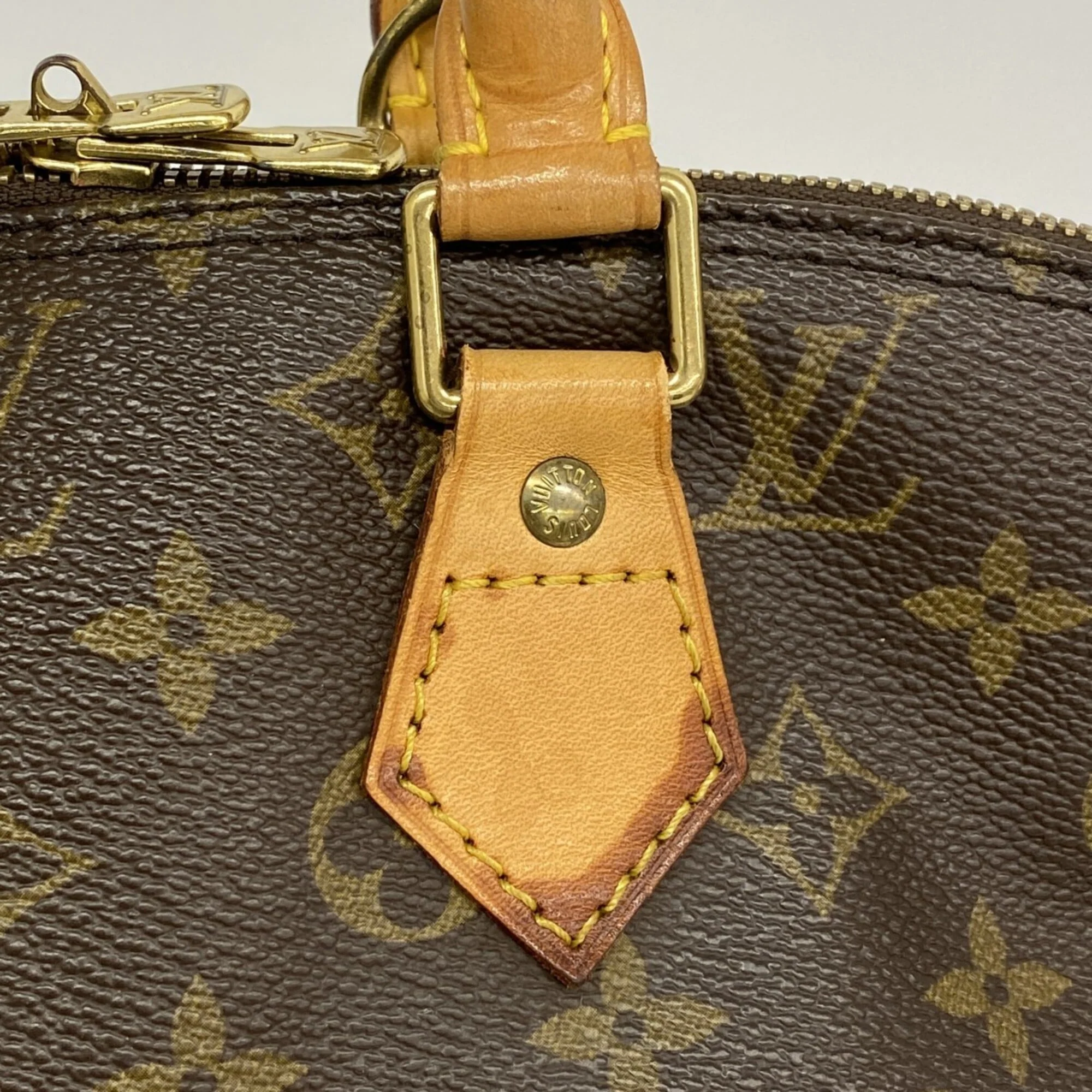 Vintage Alma Handbag Monogram Canvas PM - Image 7