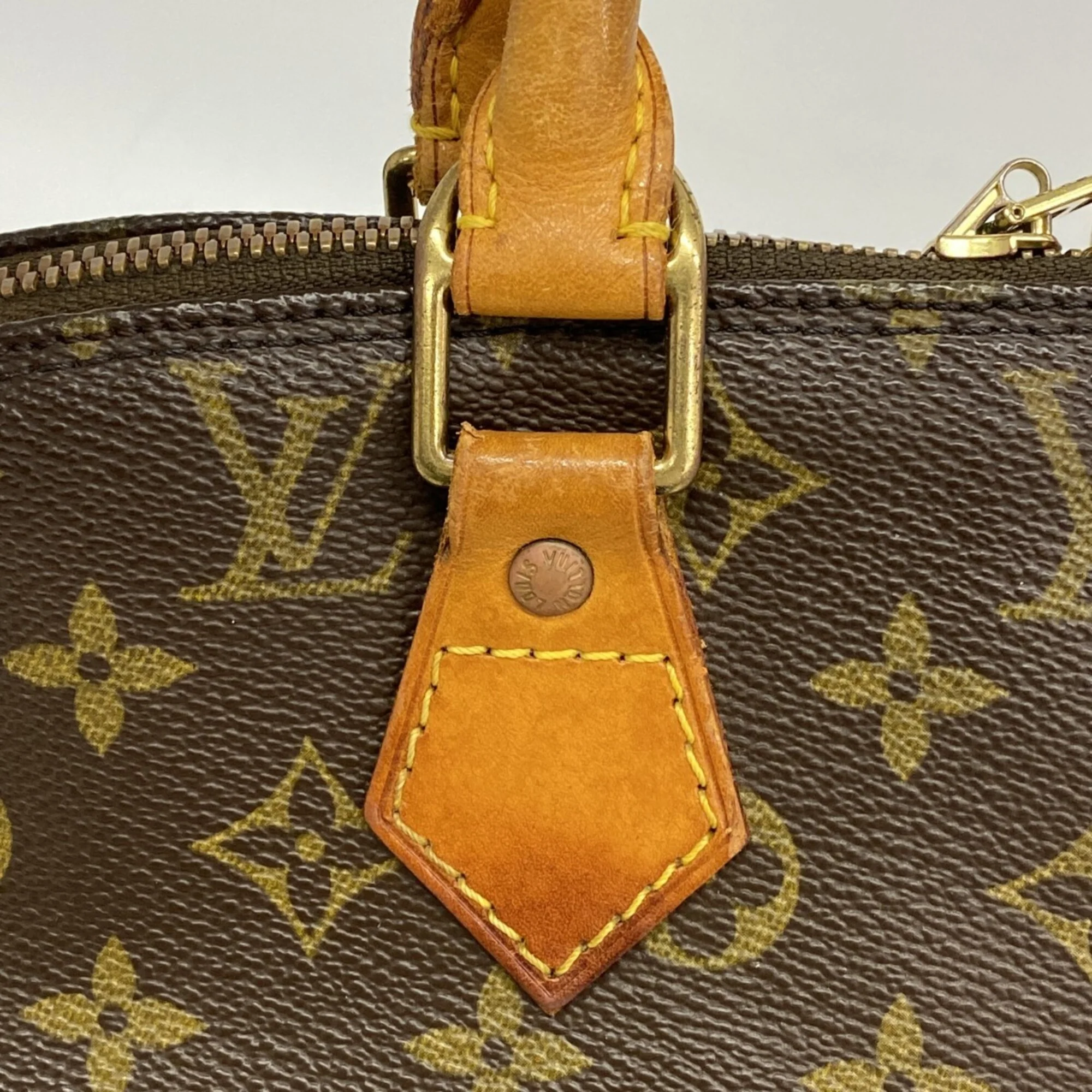 Vintage Alma Handbag Monogram Canvas PM - Image 7