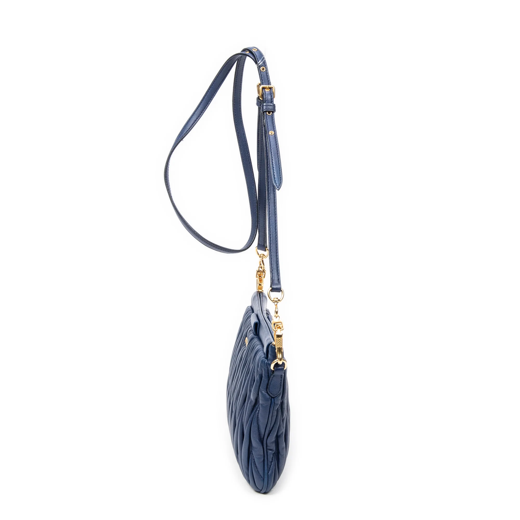 Flap Crossbody Bag Matelasse Leather Small - Image 3