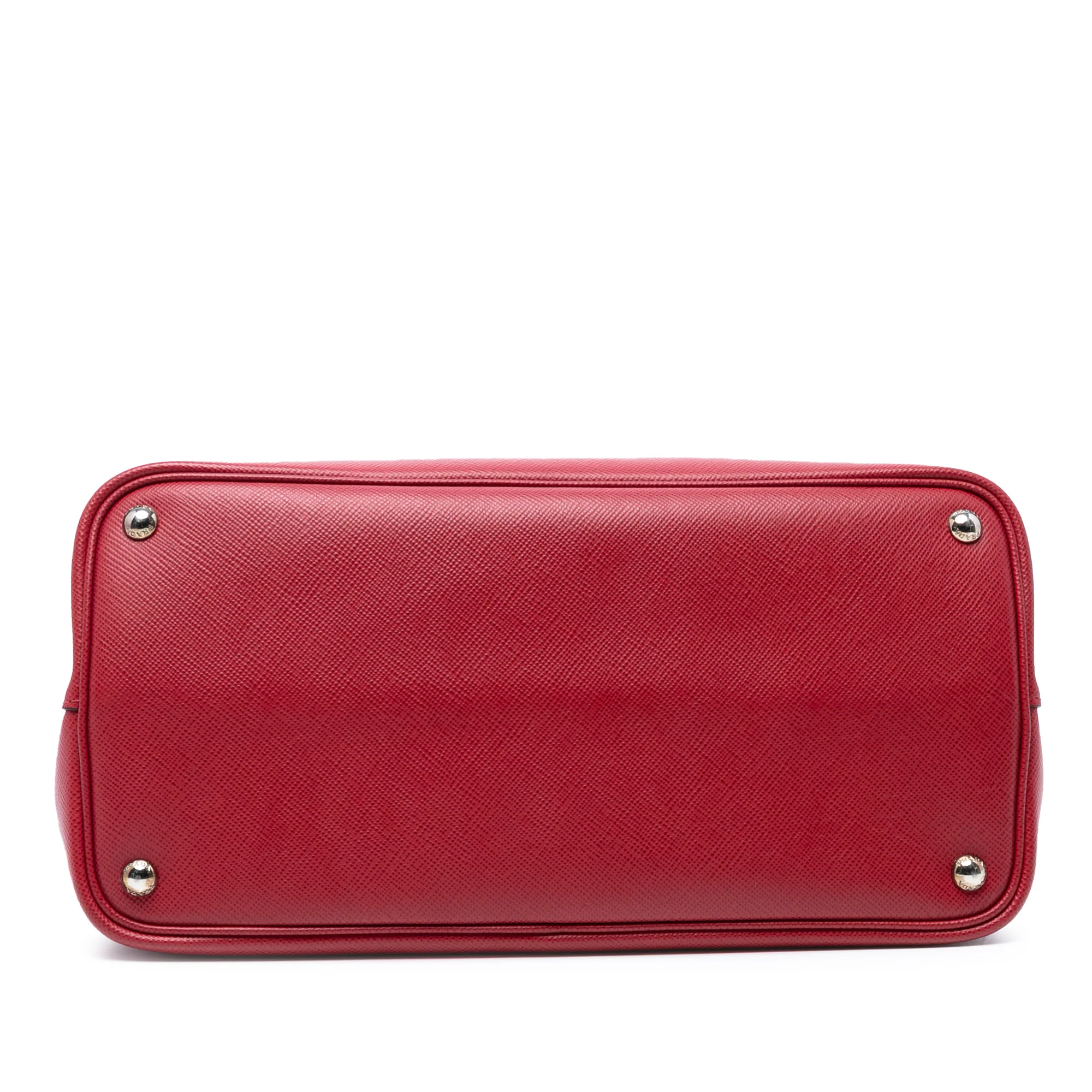 Belted Strap Cuir Double Tote Saffiano Leather Medium - Image 3