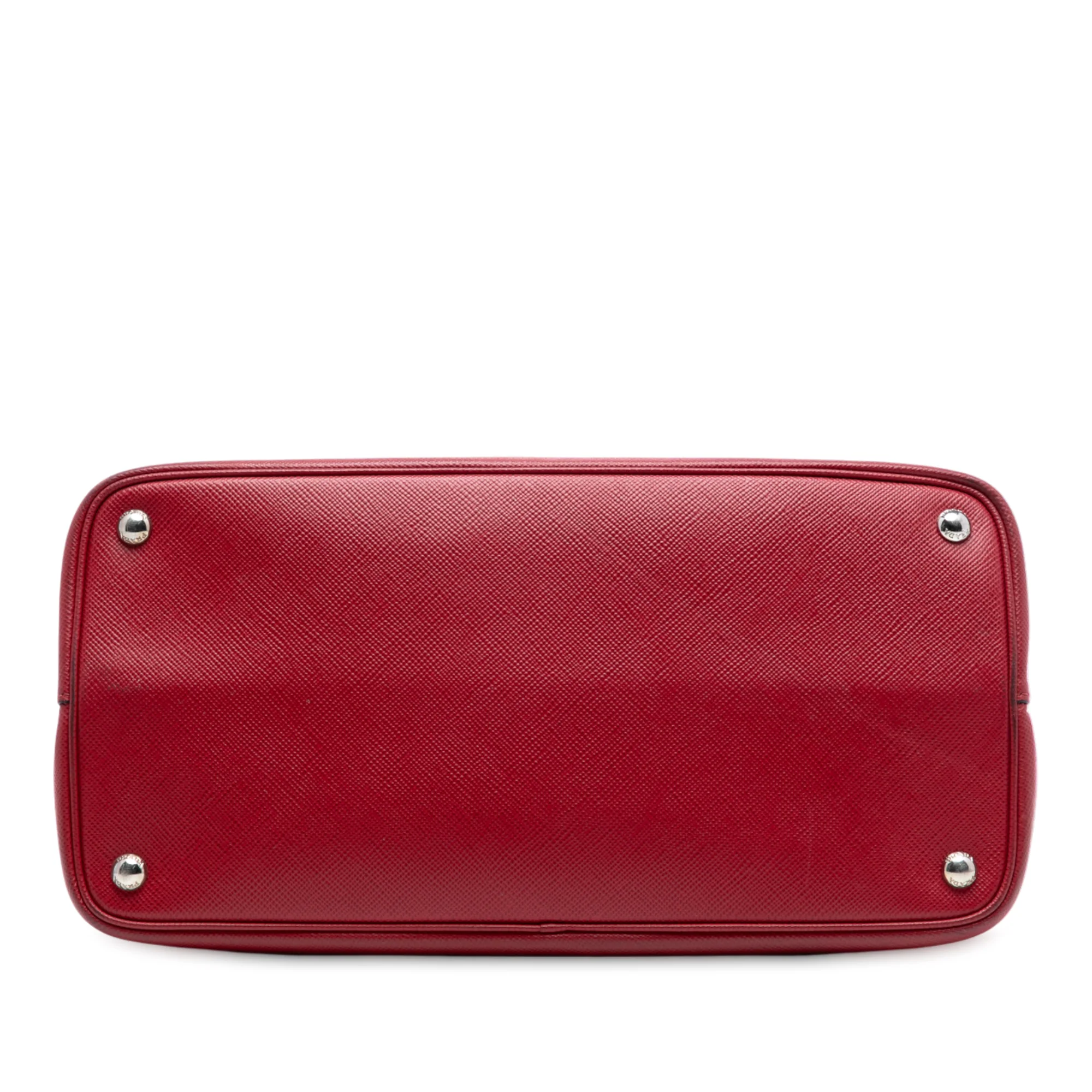 Belted Strap Cuir Double Tote Saffiano Leather Medium - Image 3