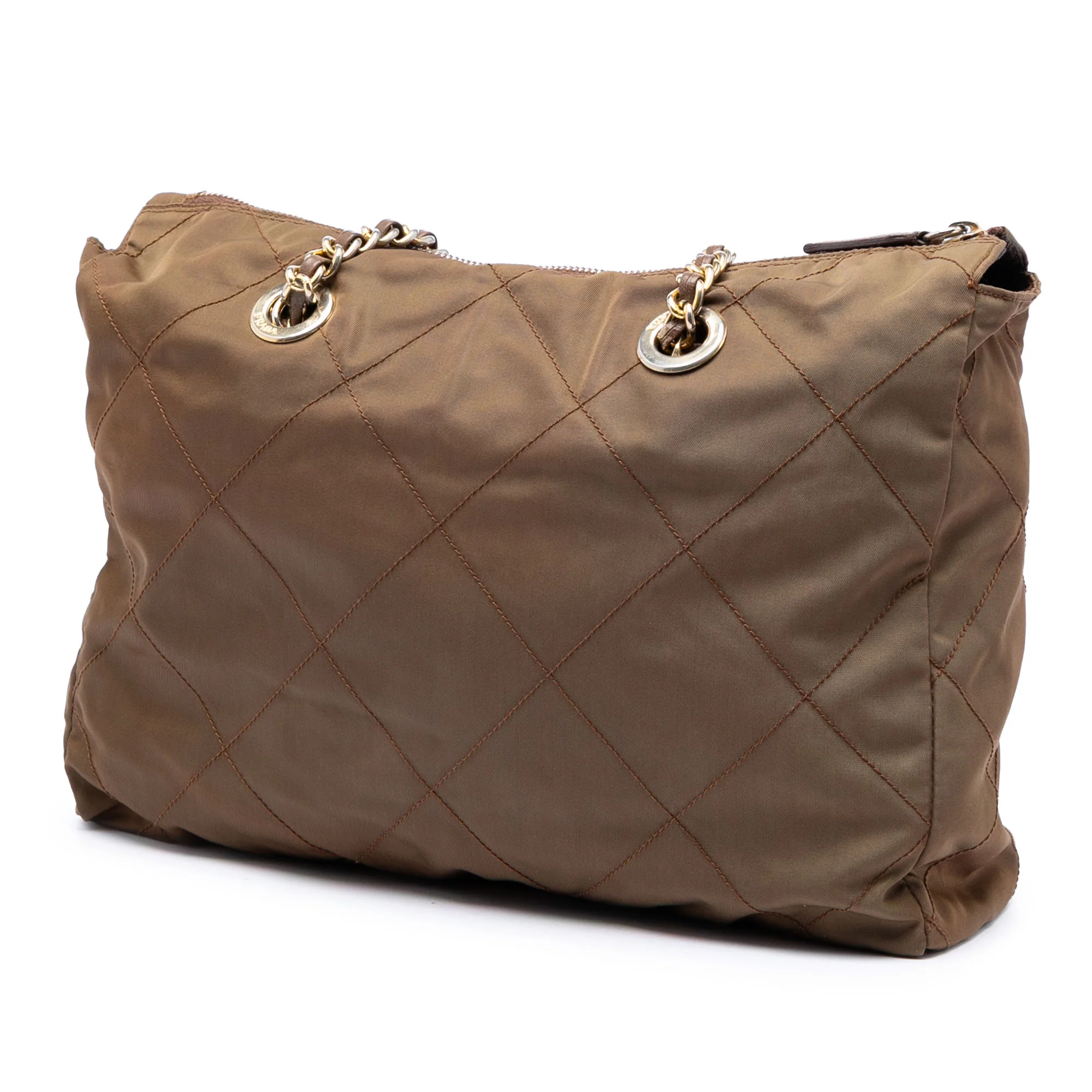 Chain Shoulder Bag Quilted Tessuto Medium - Image 2