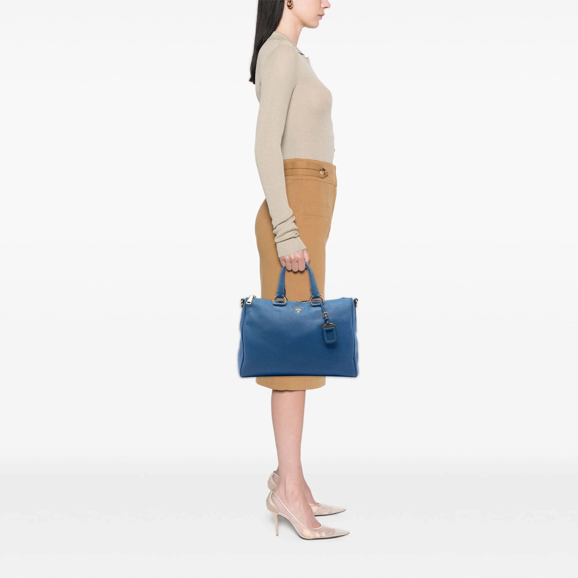 Convertible Boston Bag Vitello Daino Medium - Image 7
