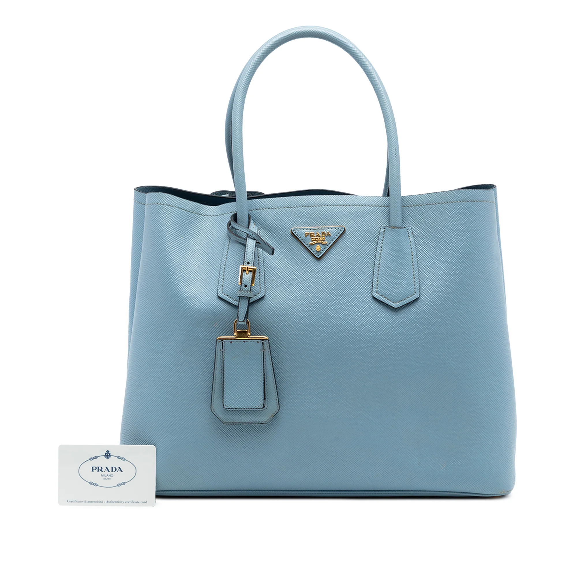 Cuir Double Tote Saffiano Leather Medium - Image 7