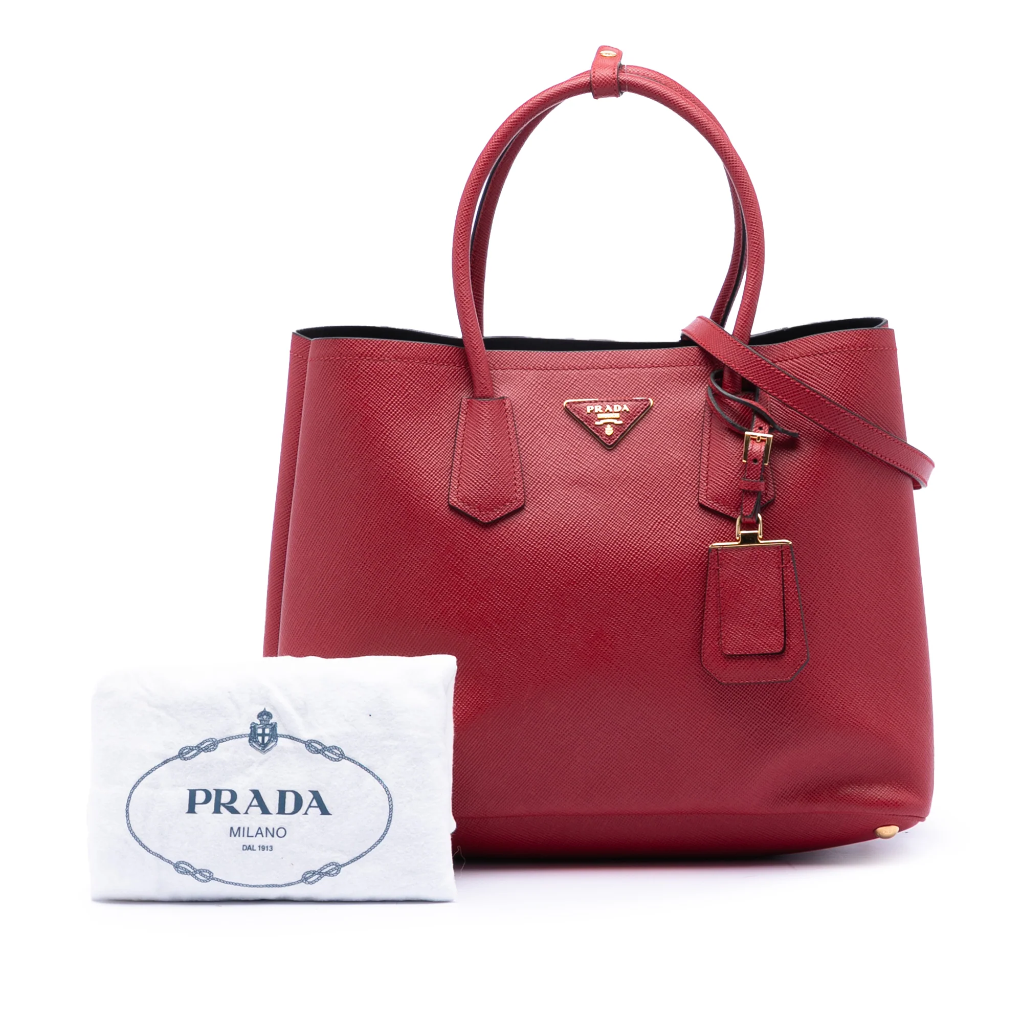 Cuir Double Tote Saffiano Leather Medium - Image 8