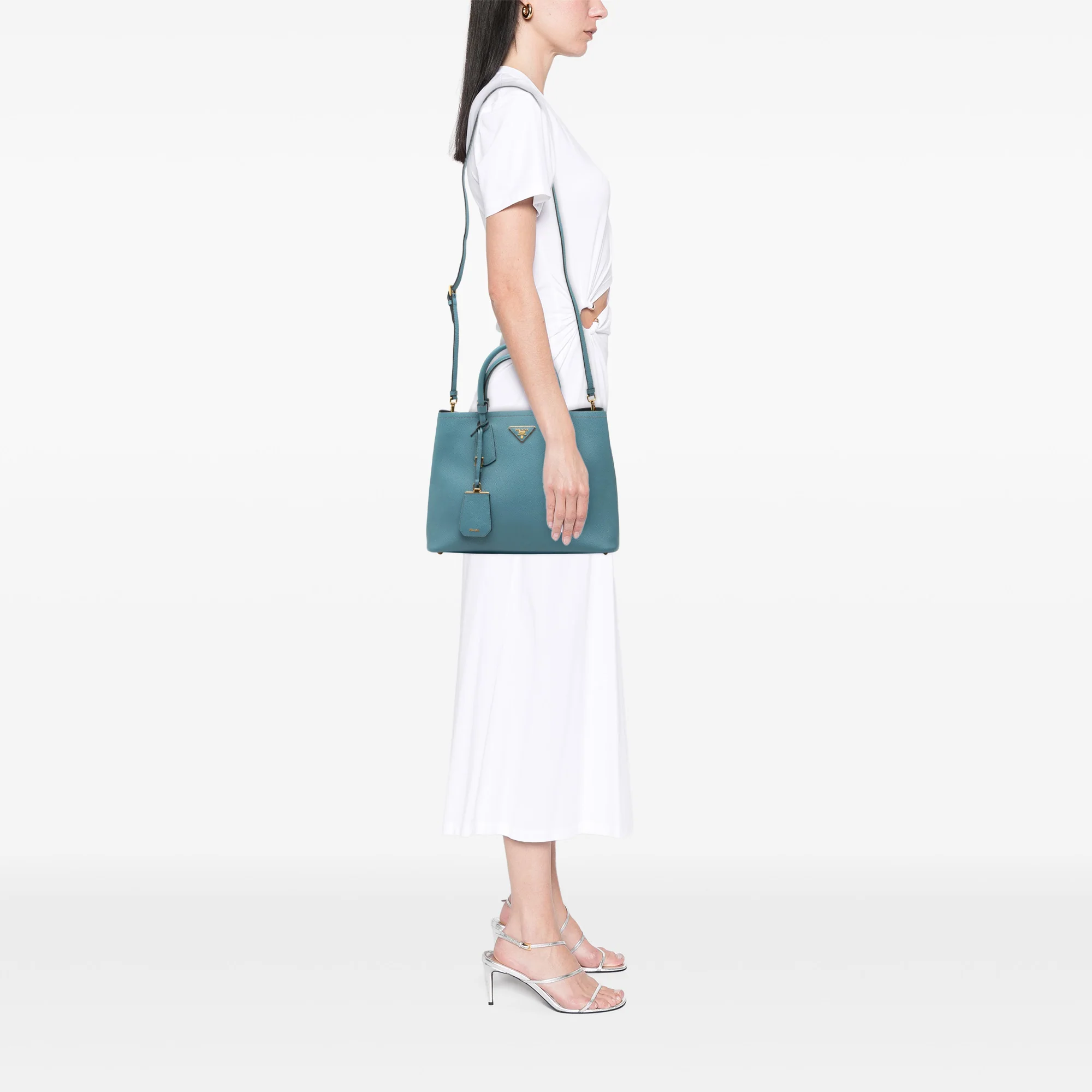 Cuir Double Tote Saffiano Leather Medium - Image 7