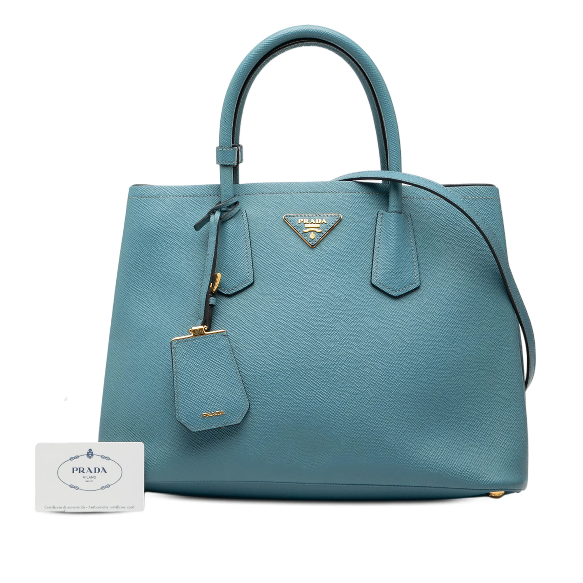 Cuir Double Tote Saffiano Leather Medium - Image 8