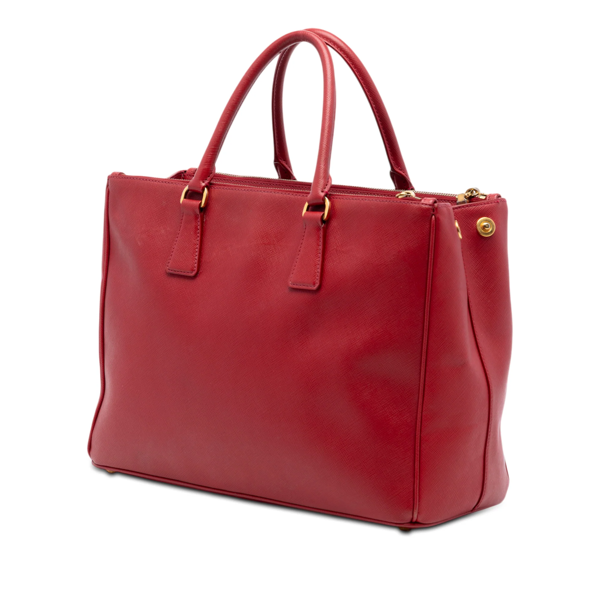 Double Zip Lux Tote Saffiano Leather Large - Image 2