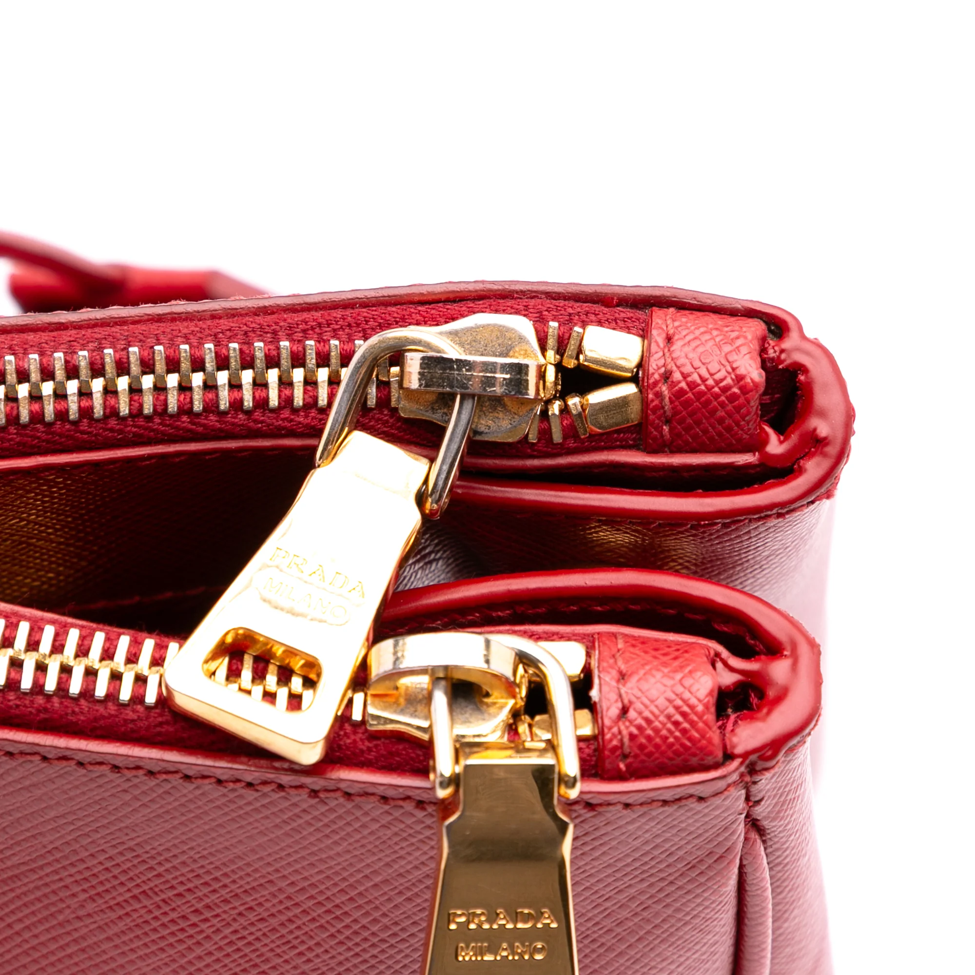 Double Zip Lux Tote Saffiano Leather Large - Image 7