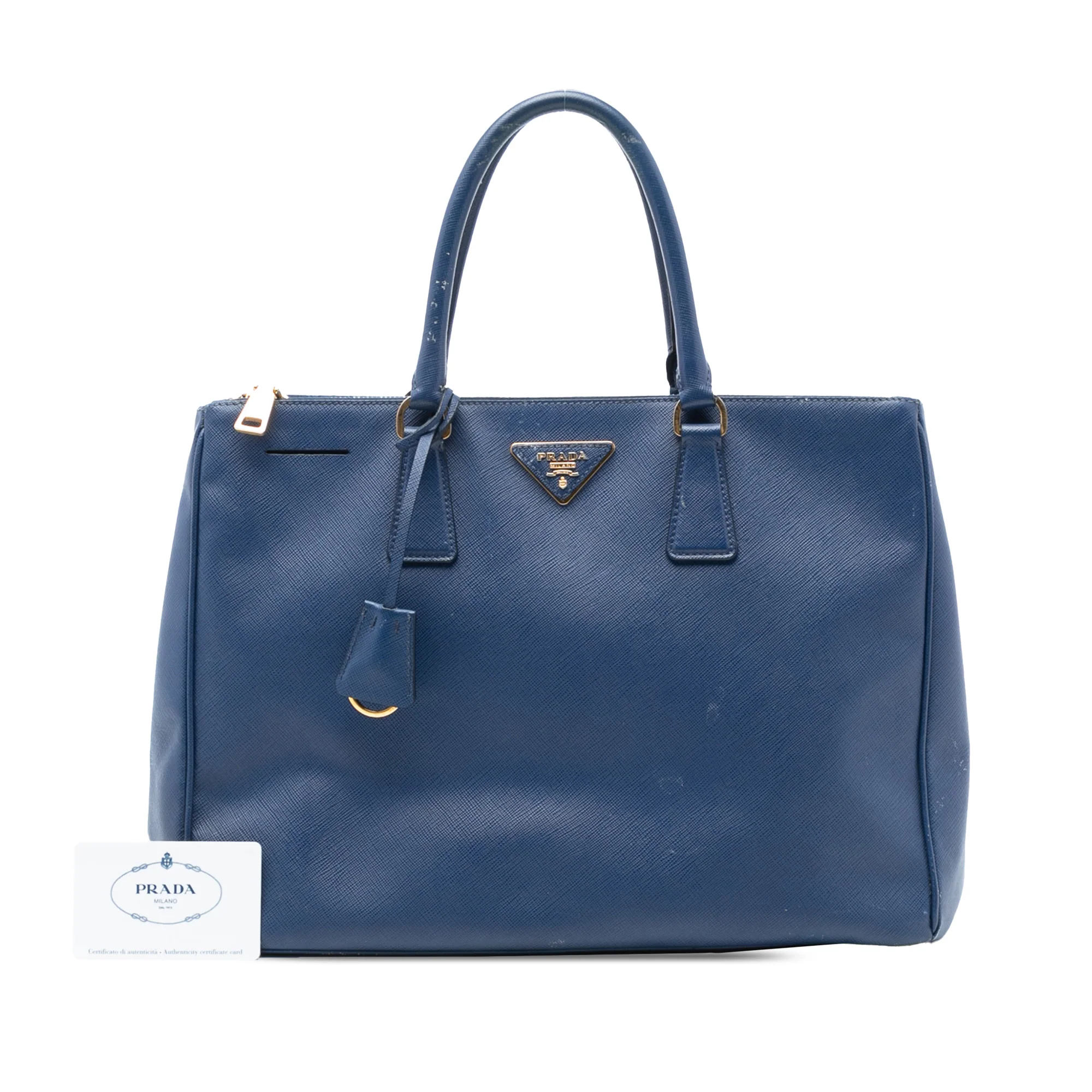Double Zip Lux Tote Saffiano Leather Large - Image 7
