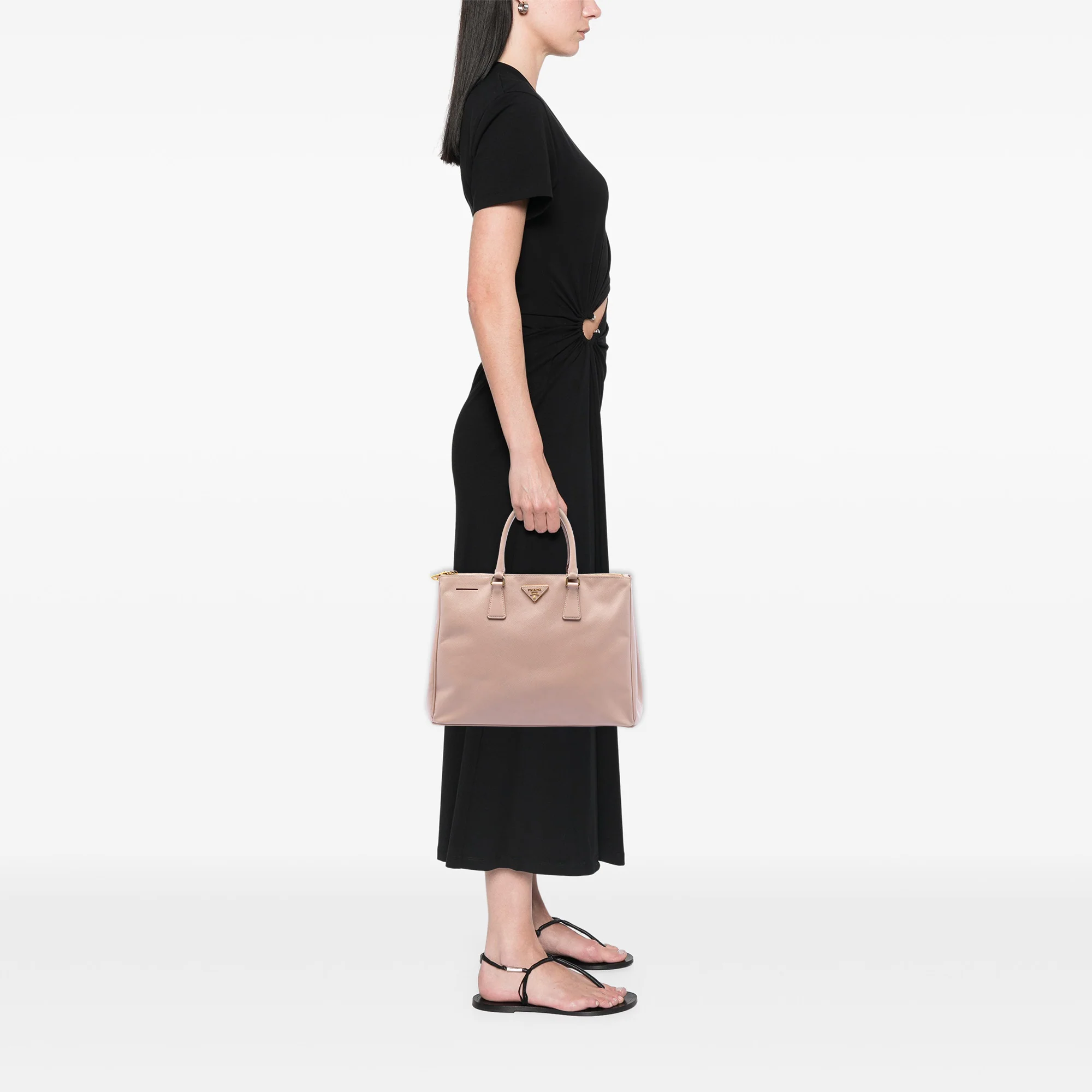 Double Zip Lux Tote Saffiano Leather Large - Image 6