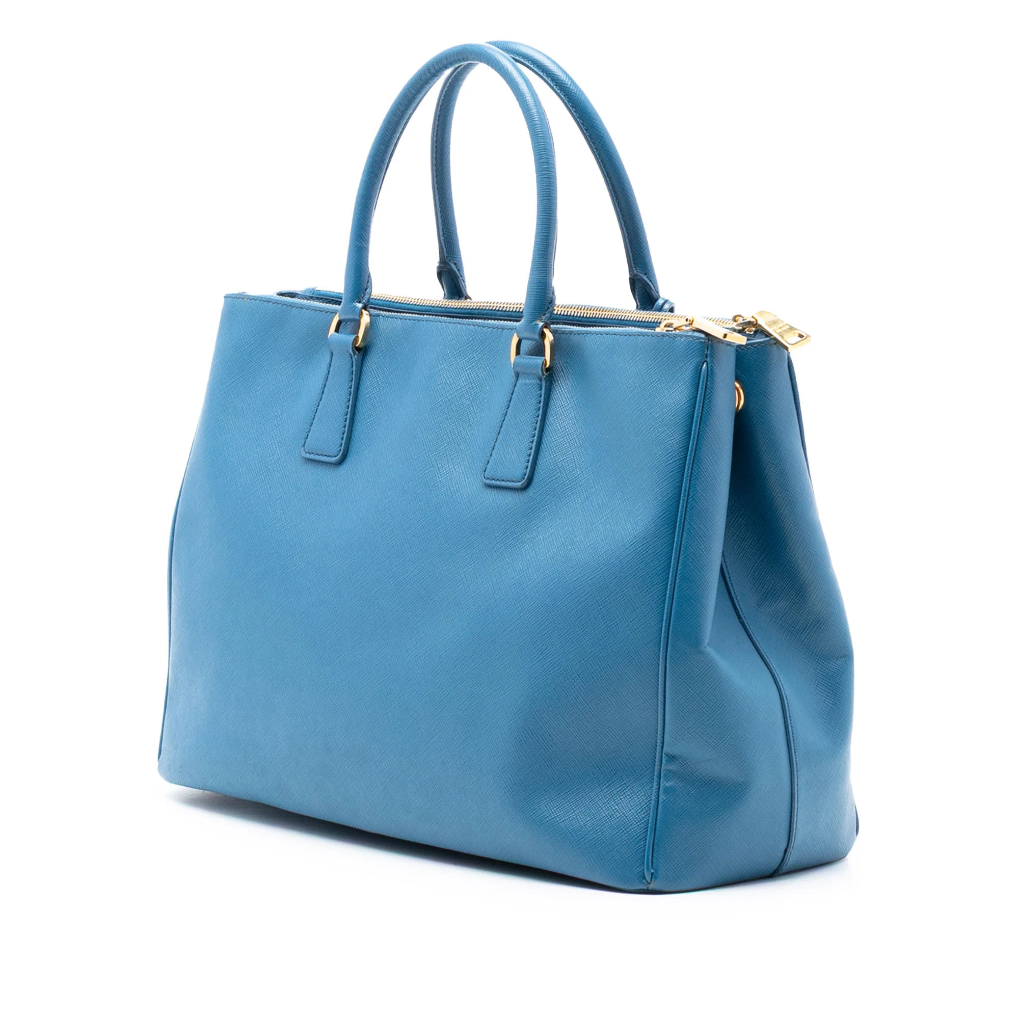 Double Zip Lux Tote Saffiano Leather Large - Image 2