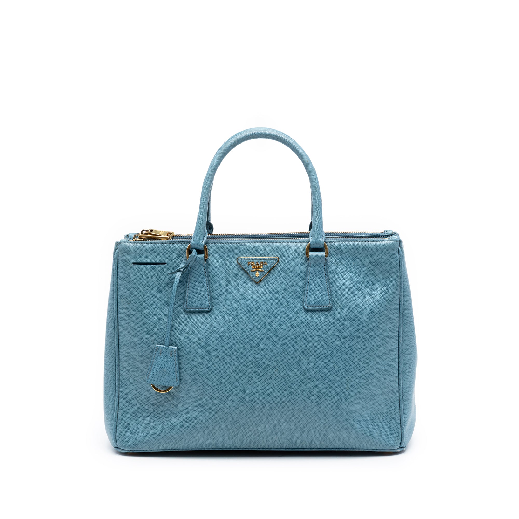 Double Zip Lux Tote Saffiano Leather Medium