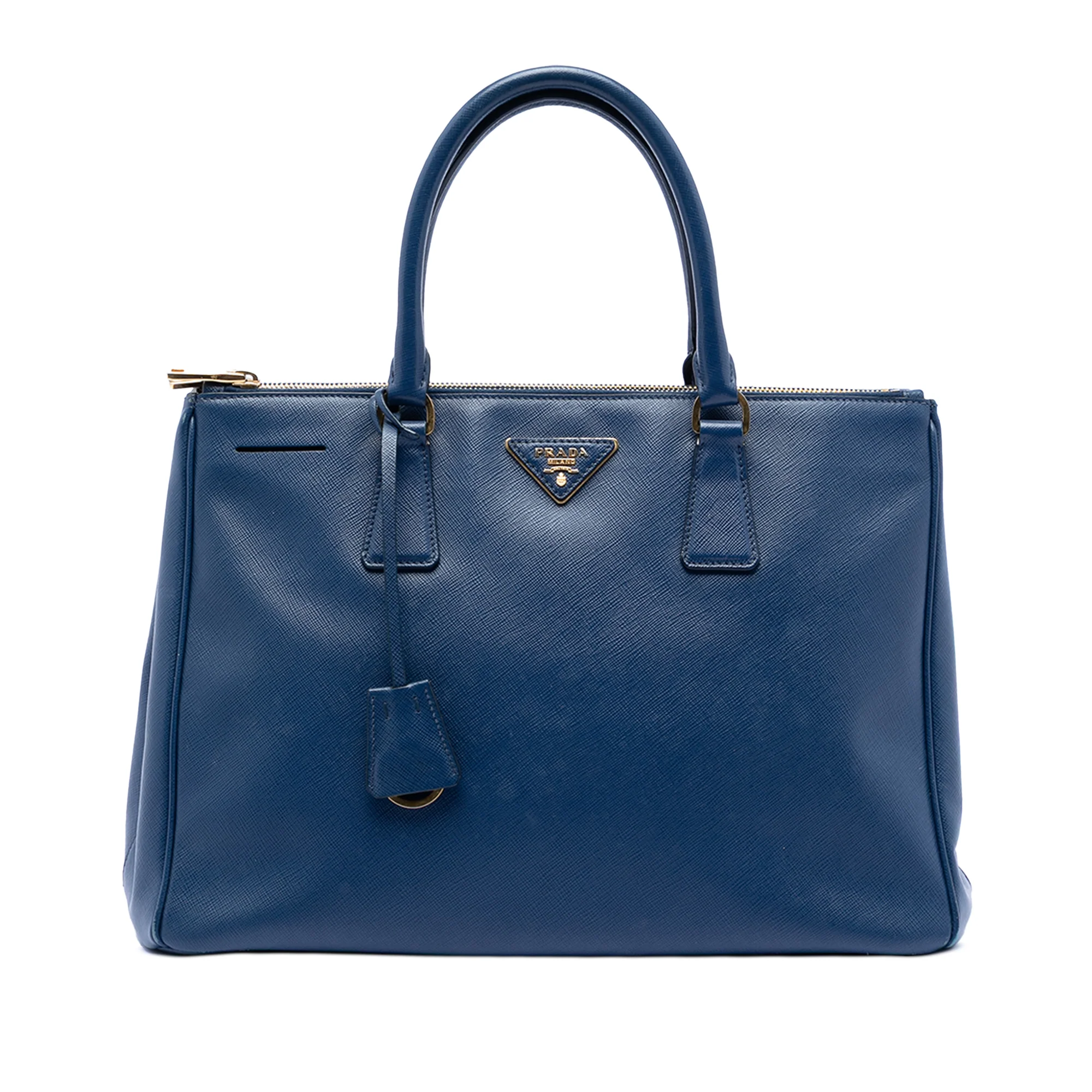 Double Zip Lux Tote Saffiano Leather Medium