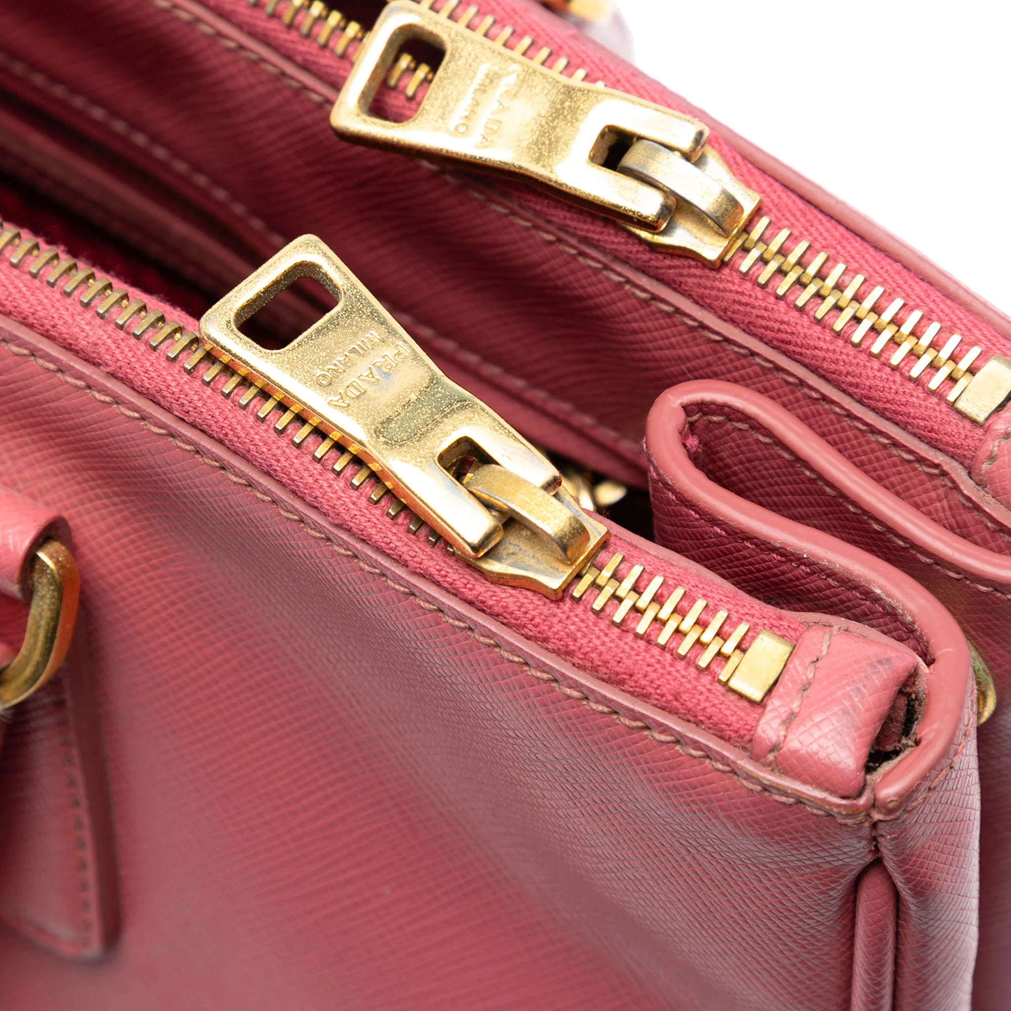 Double Zip Lux Tote Saffiano Leather Medium - Image 6
