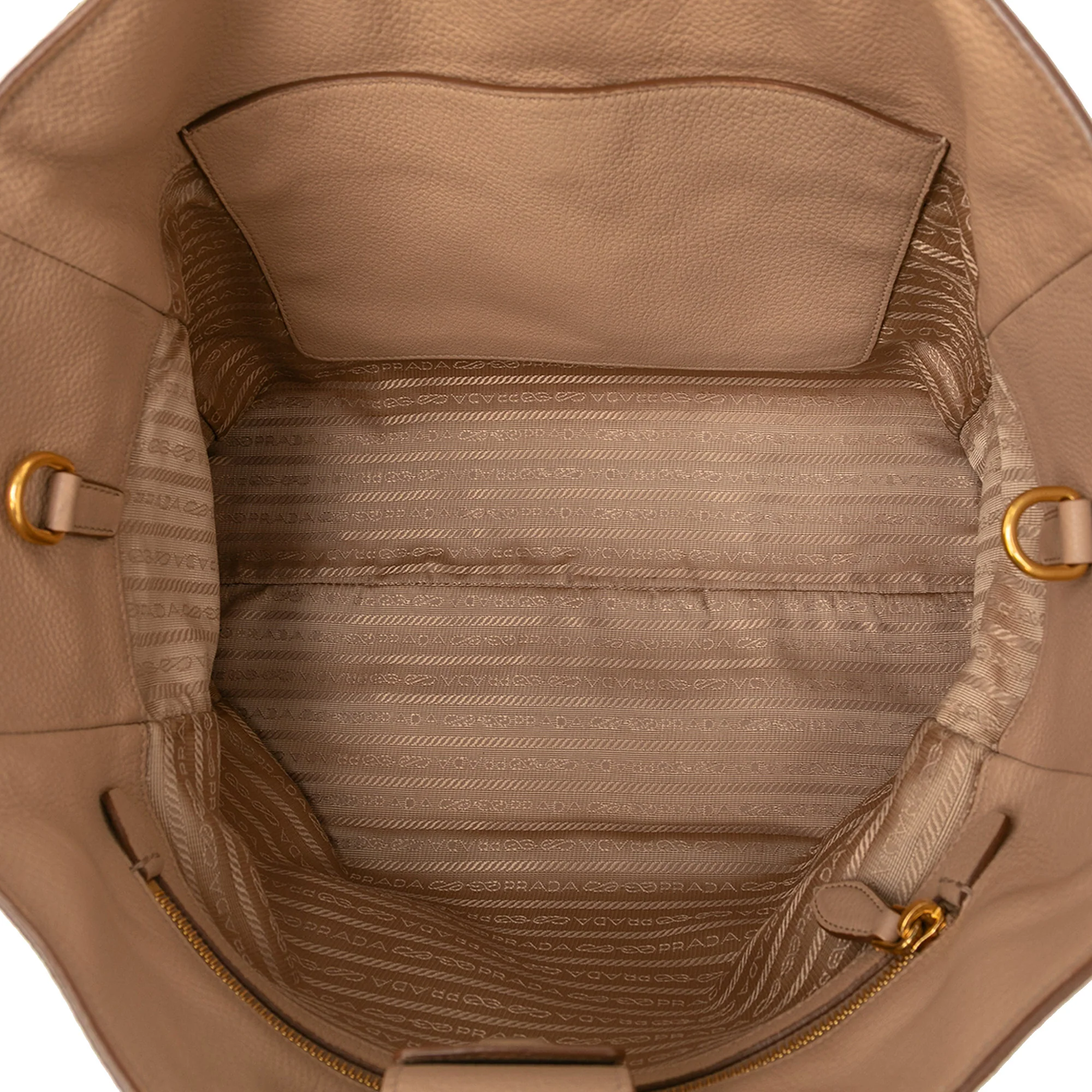 Dual Strap Convertible Open Tote Vitello Daino Medium - Image 4