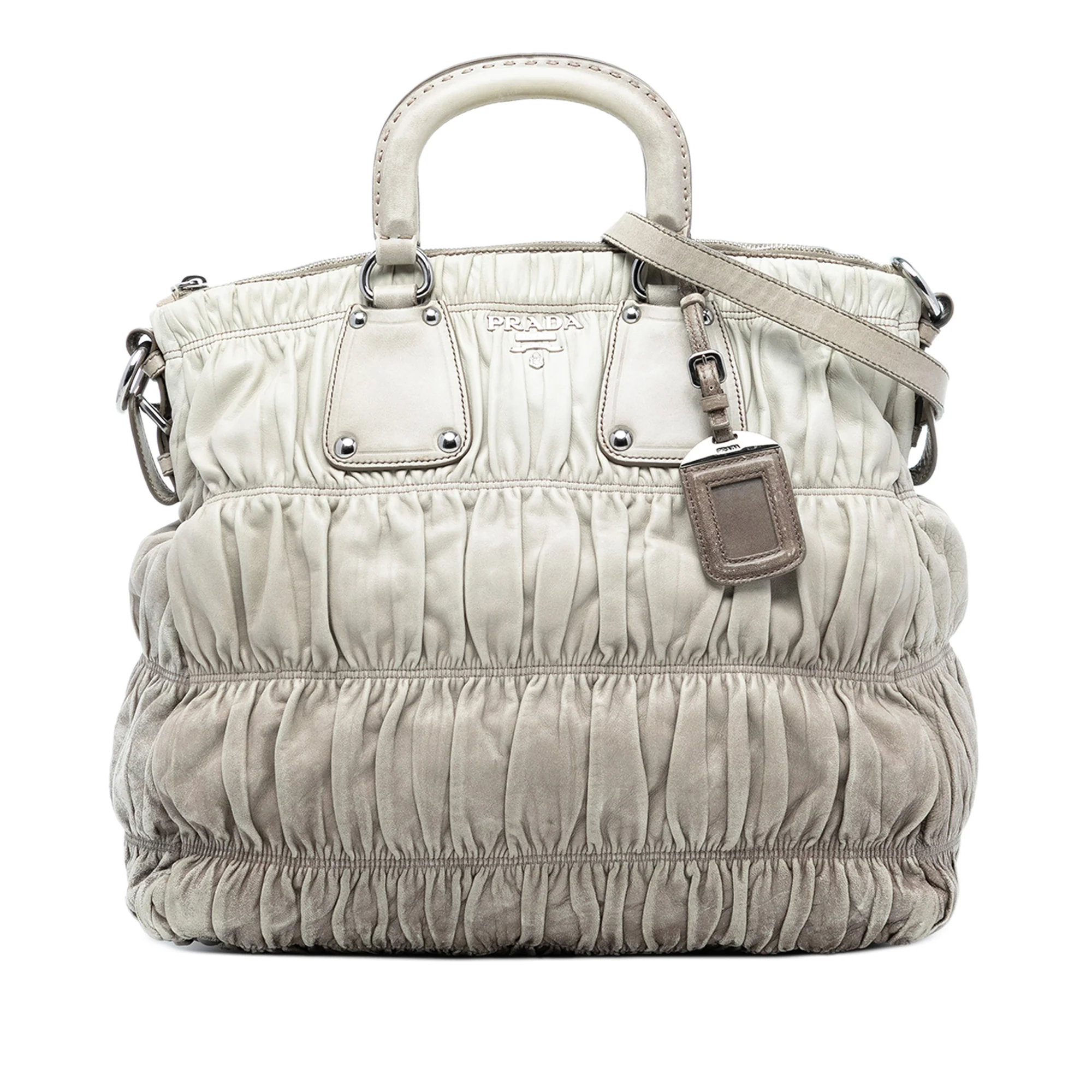 Gaufre Convertible Tote Nappa Leather Large