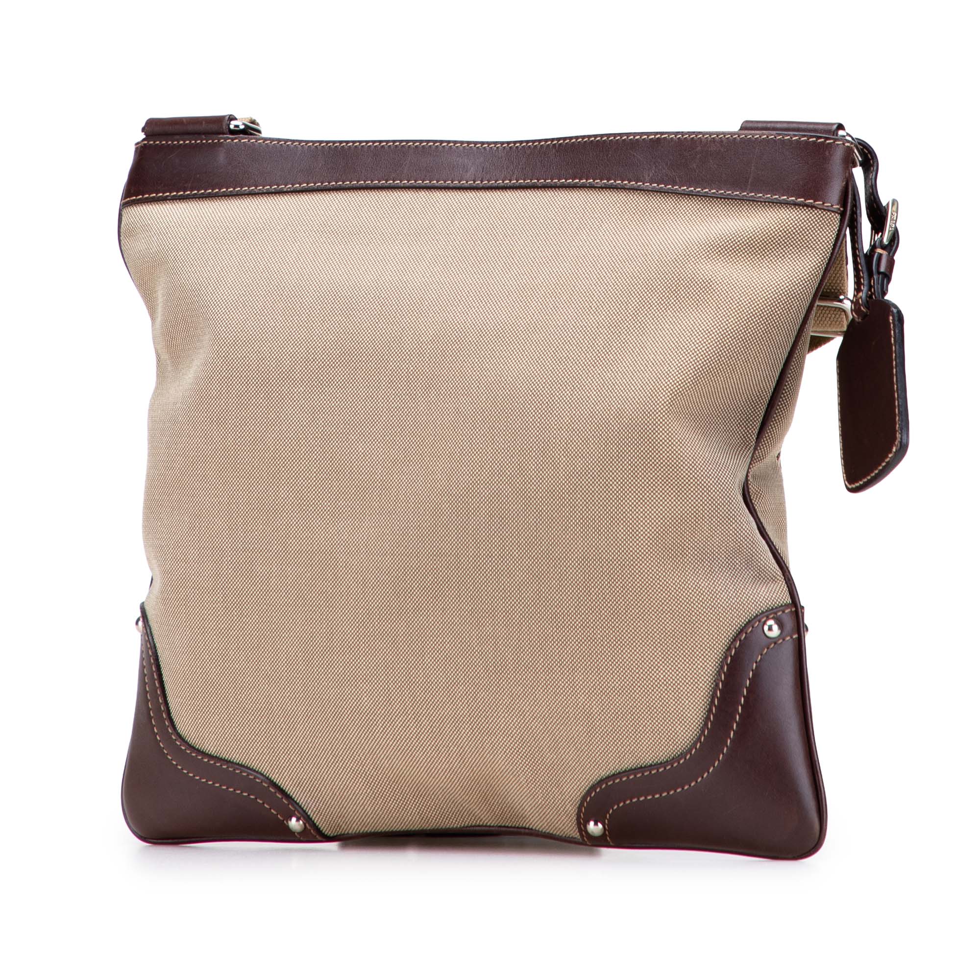 Logo Messenger Bag Canvas with Leather Medium - Image 2