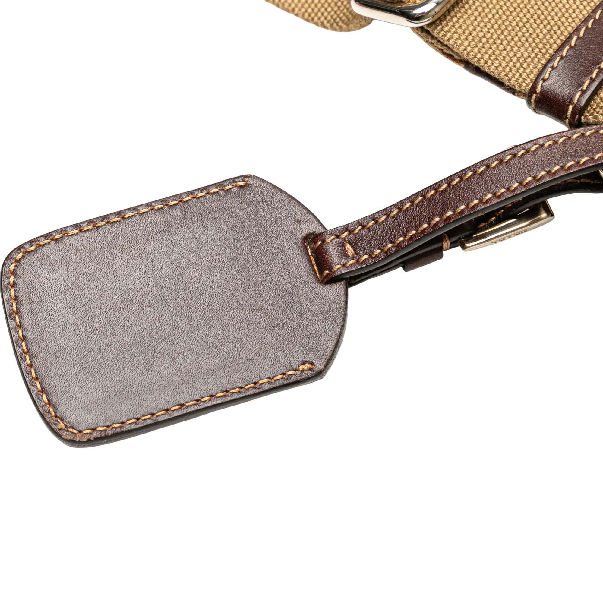 Logo Messenger Bag Canvas with Leather Medium - Image 9