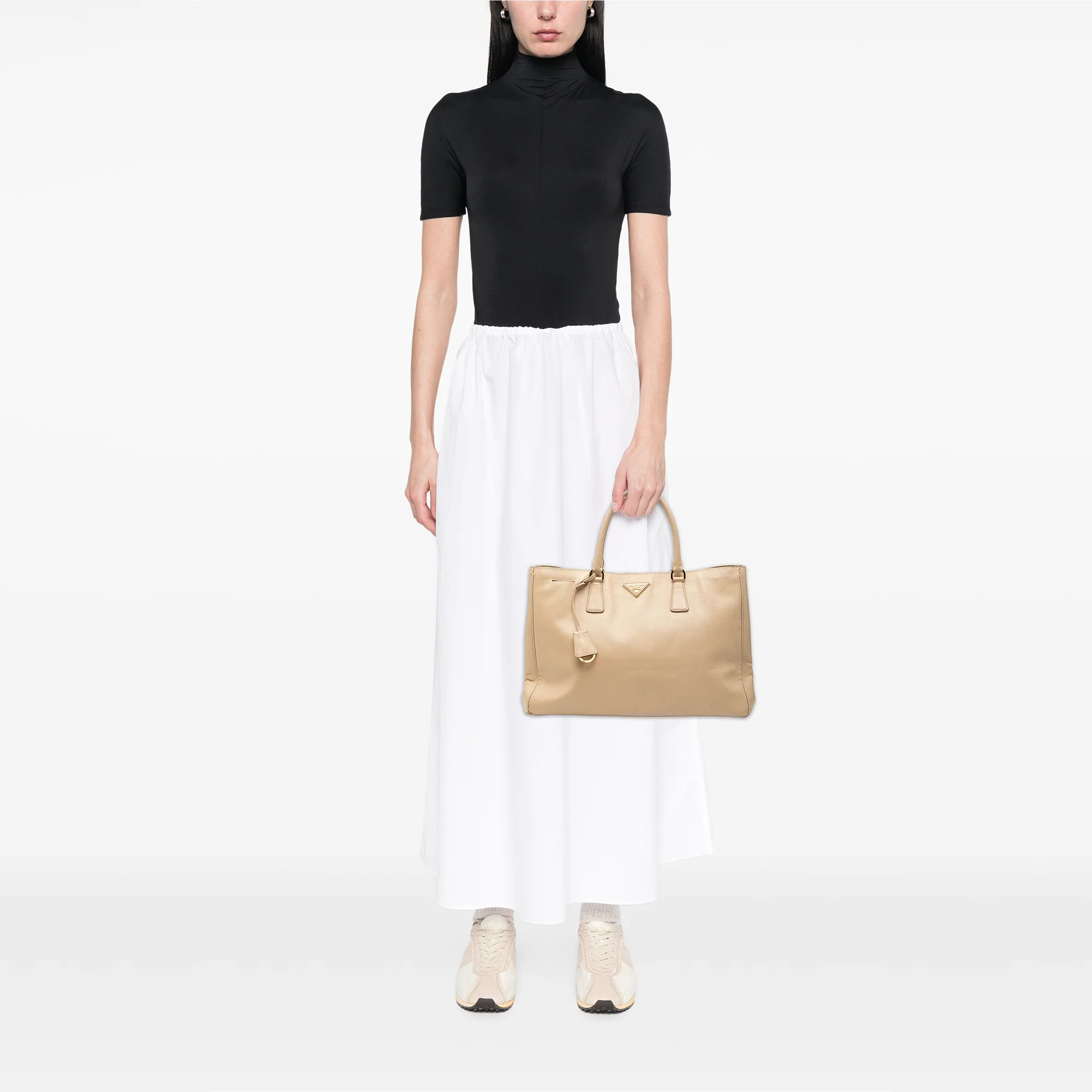 Lux Open Tote Saffiano Leather Large - Image 6