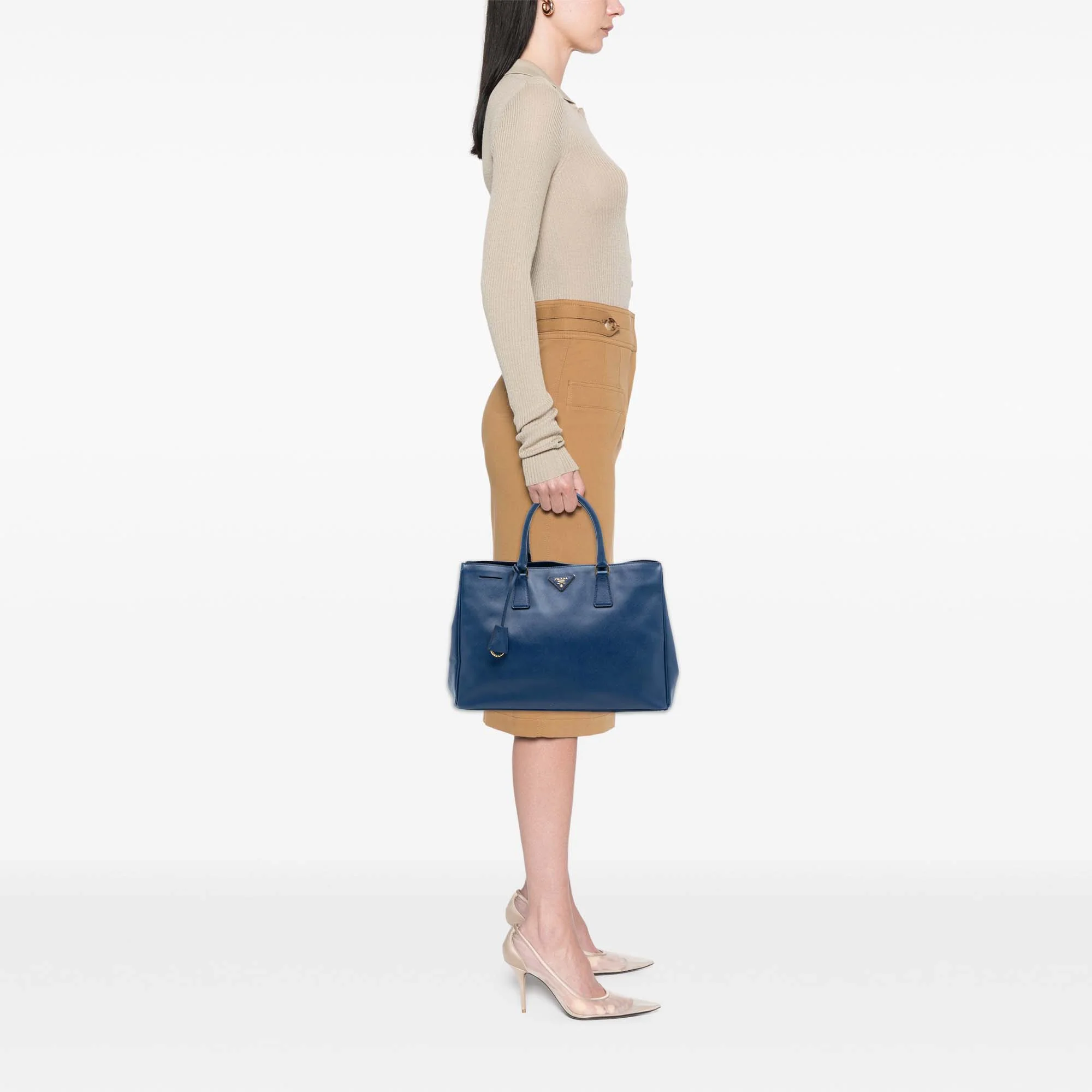 Lux Open Tote Saffiano Leather Medium - Image 7