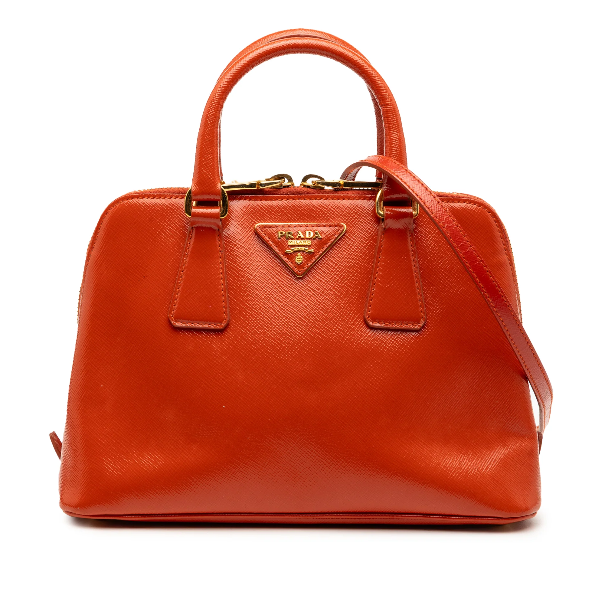 Promenade Bag Vernice Saffiano Leather Small