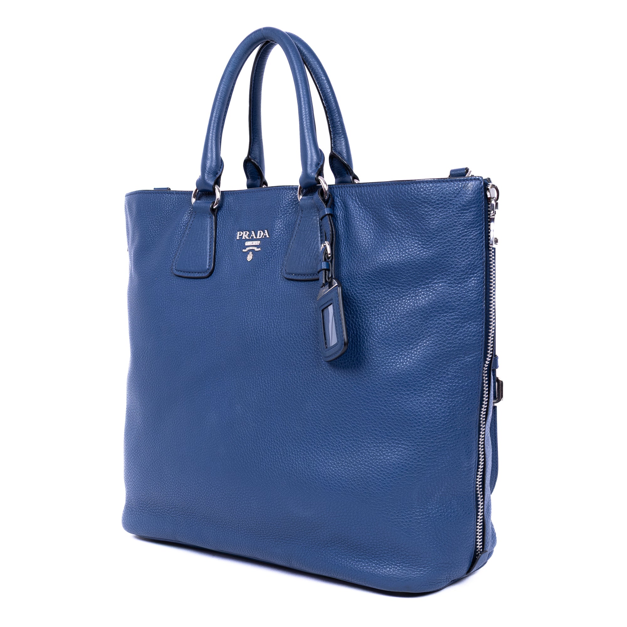 Side Zip Convertible Tote Vitello Daino Large - Image 2