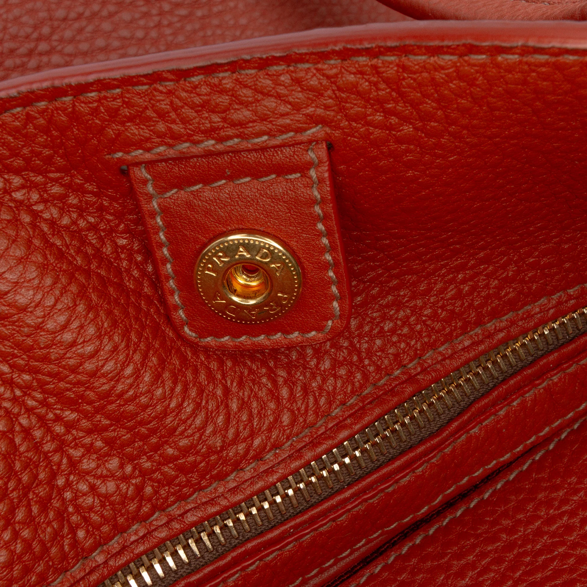 Side Zip Shopper Tote Vitello Daino Large - Image 7