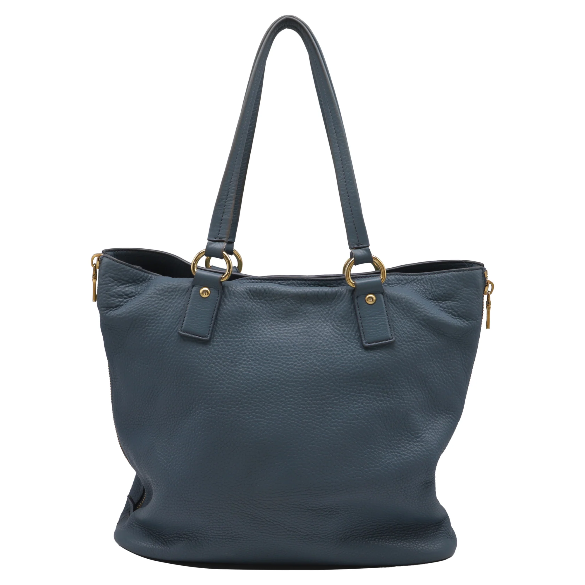 Side Zip Shopper Tote Vitello Daino Large - Image 4