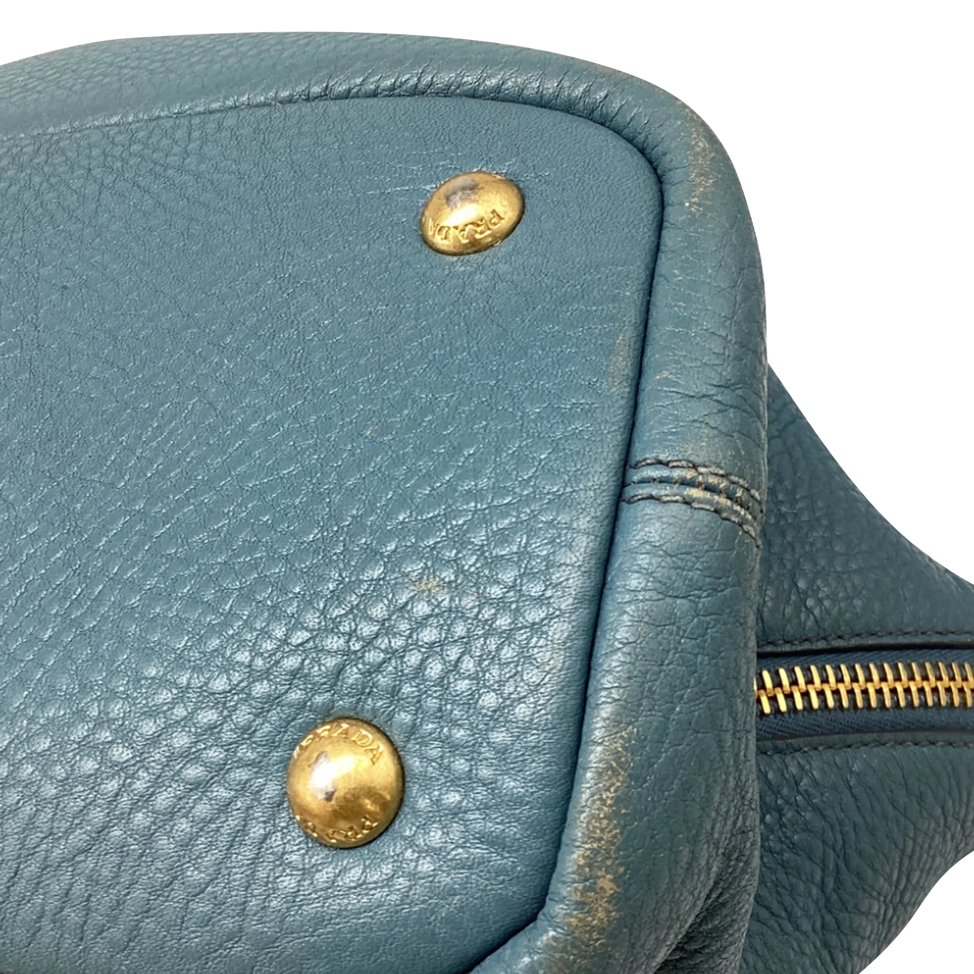 Side Zip Shopper Tote Vitello Daino Large - Image 9