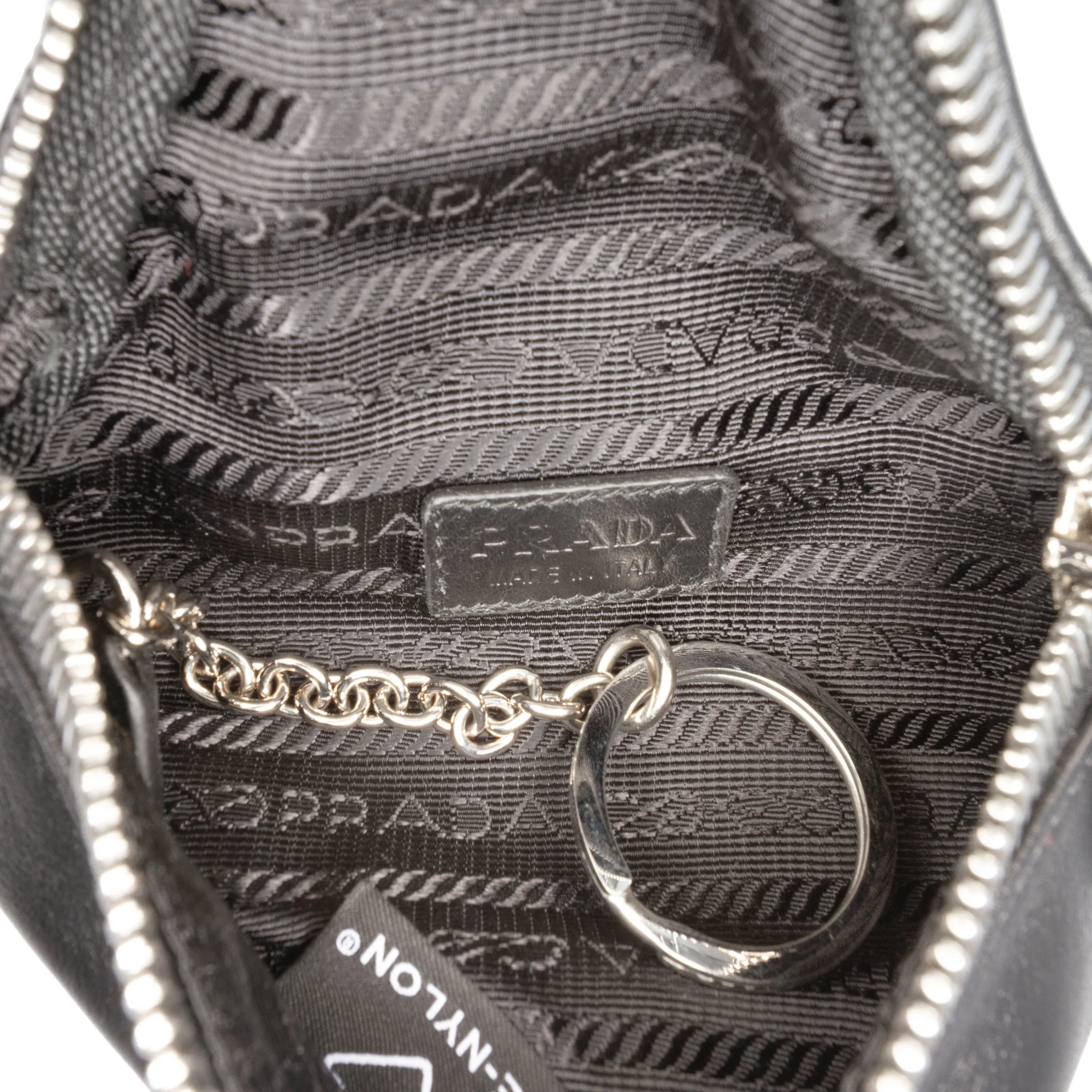 Triangle Logo Zip Crossbody Bag Leather Small - Image 4