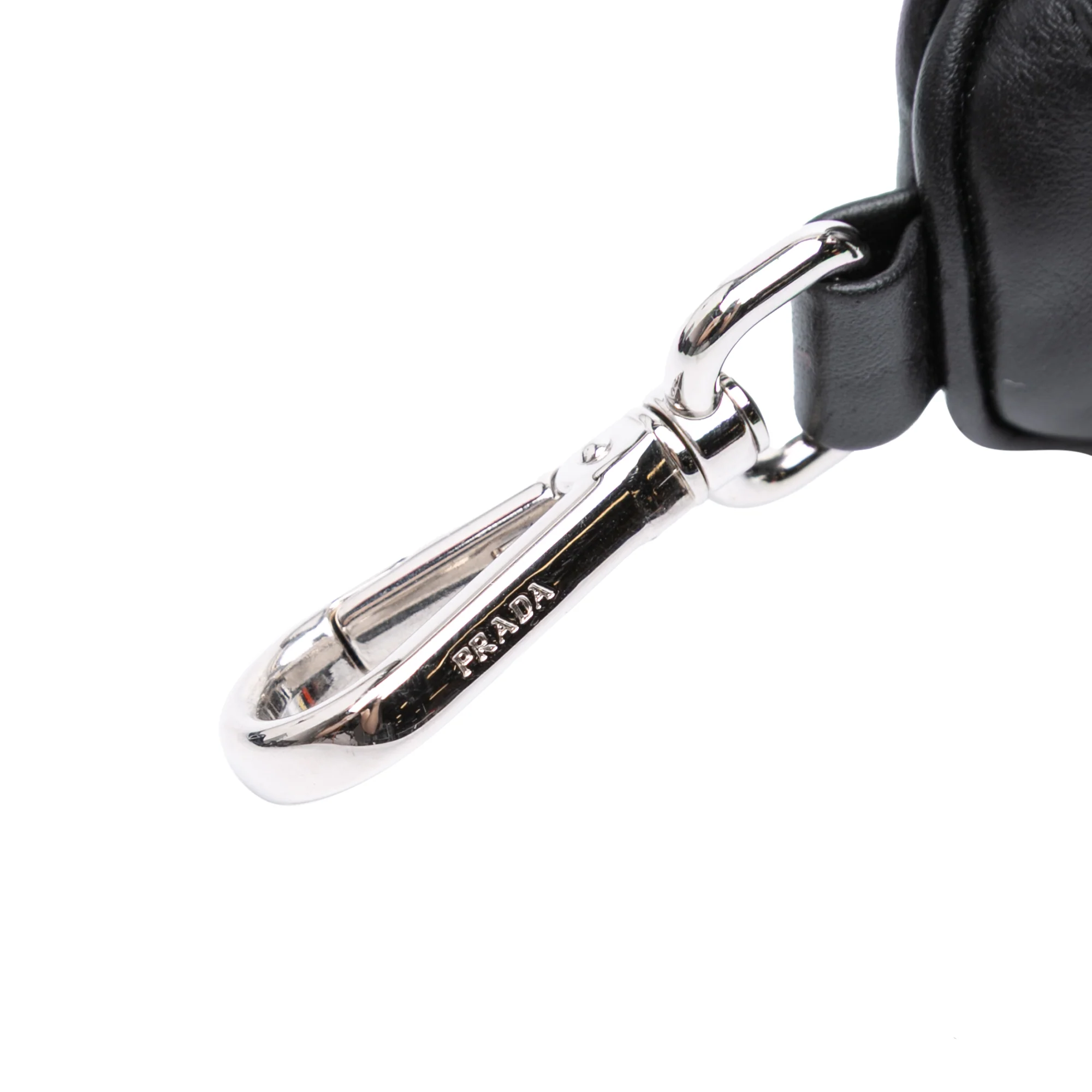 Triangle Logo Zip Crossbody Bag Leather Small - Image 6
