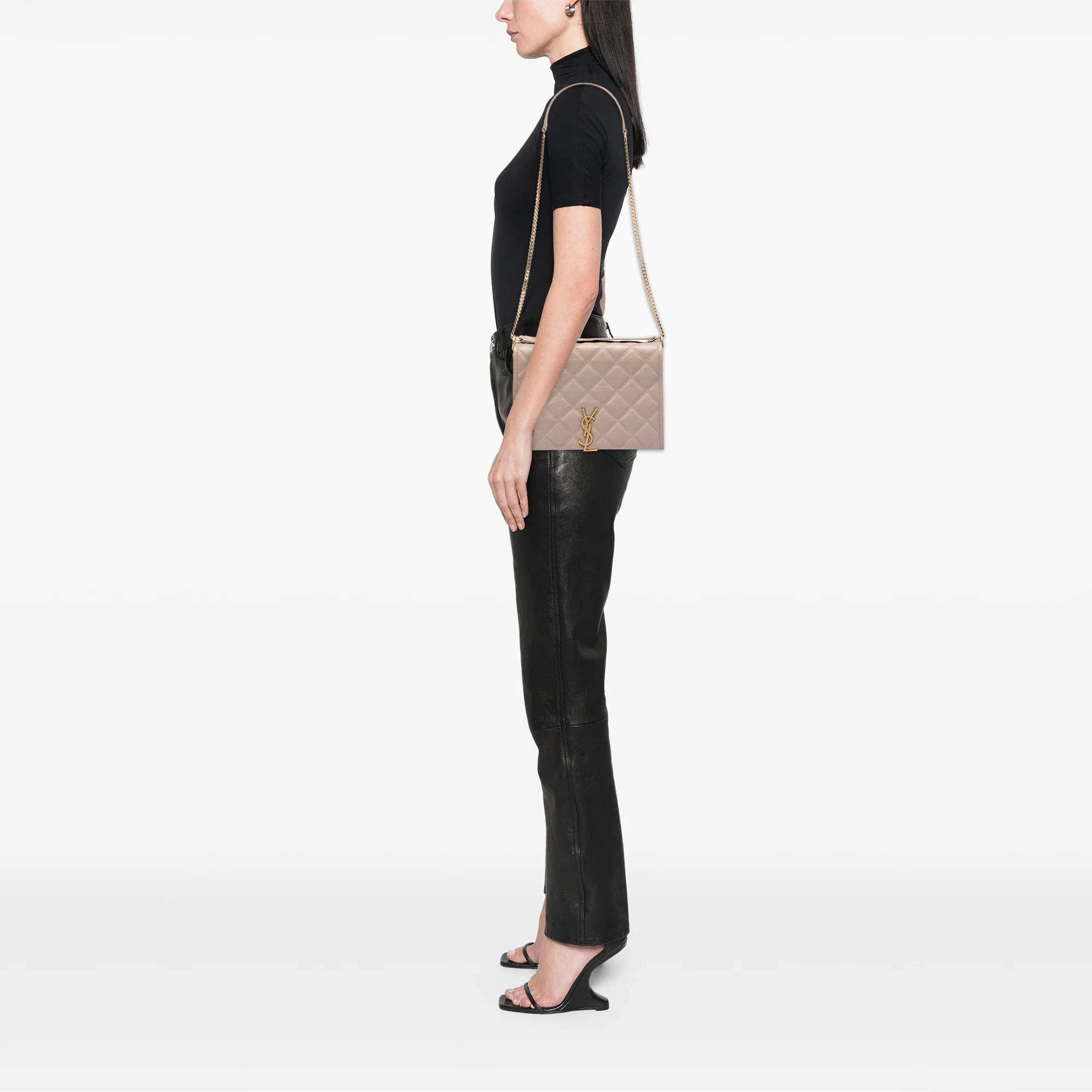 Becky Shoulder Bag Quilted Leather Small - Image 7