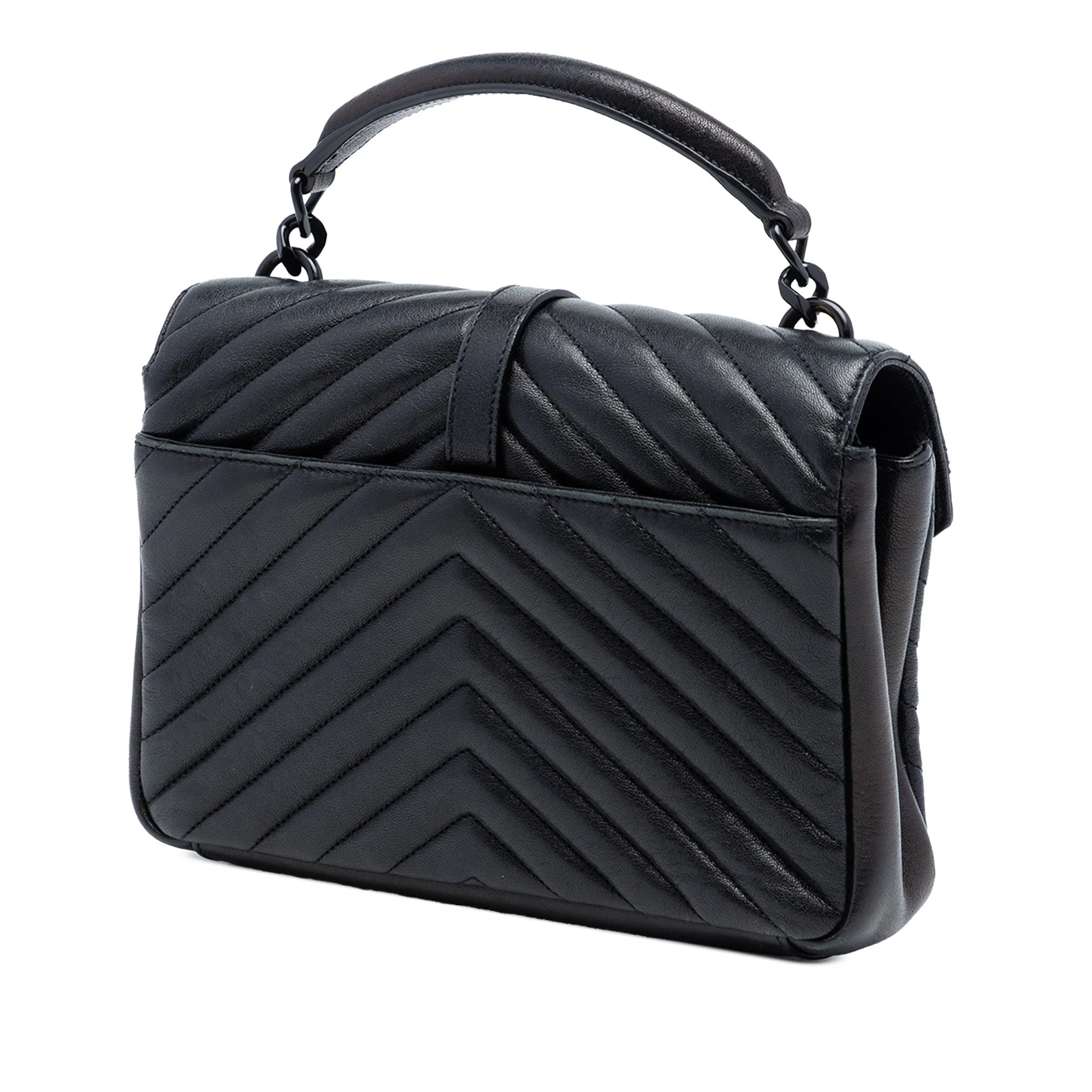 Classic Monogram College Bag Matelasse Chevron Leather Medium - Image 2