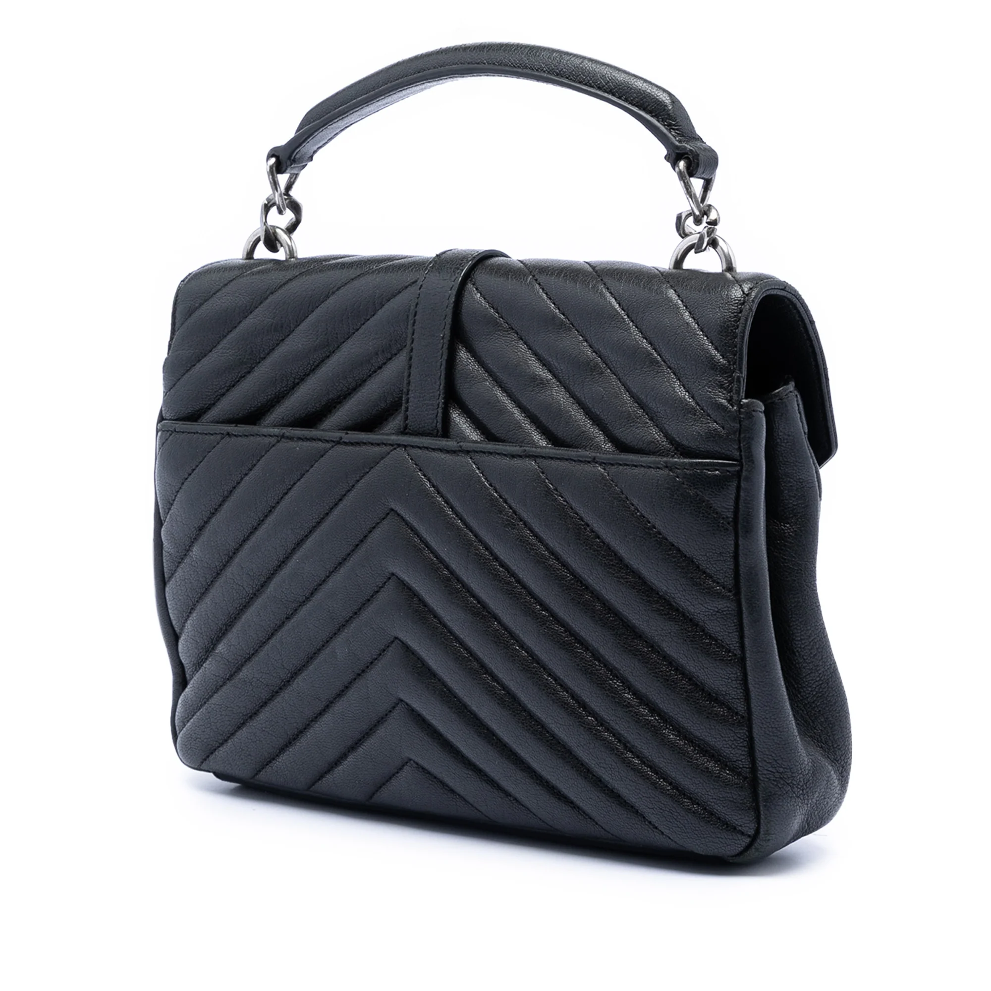 Classic Monogram College Bag Matelasse Chevron Leather Medium - Image 2