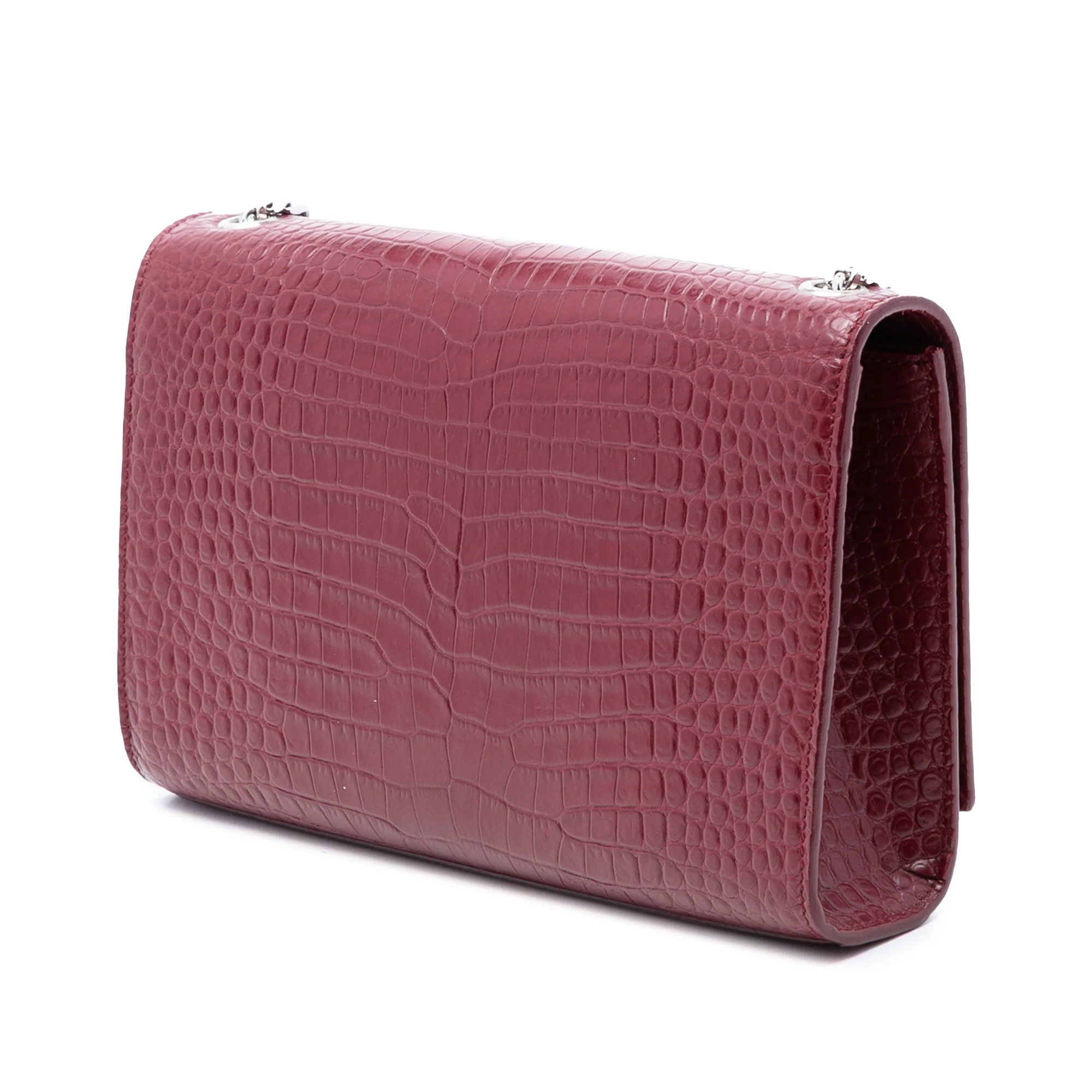 Classic Monogram Tassel Crossbody Bag Crocodile Embossed Leather Medium - Image 2
