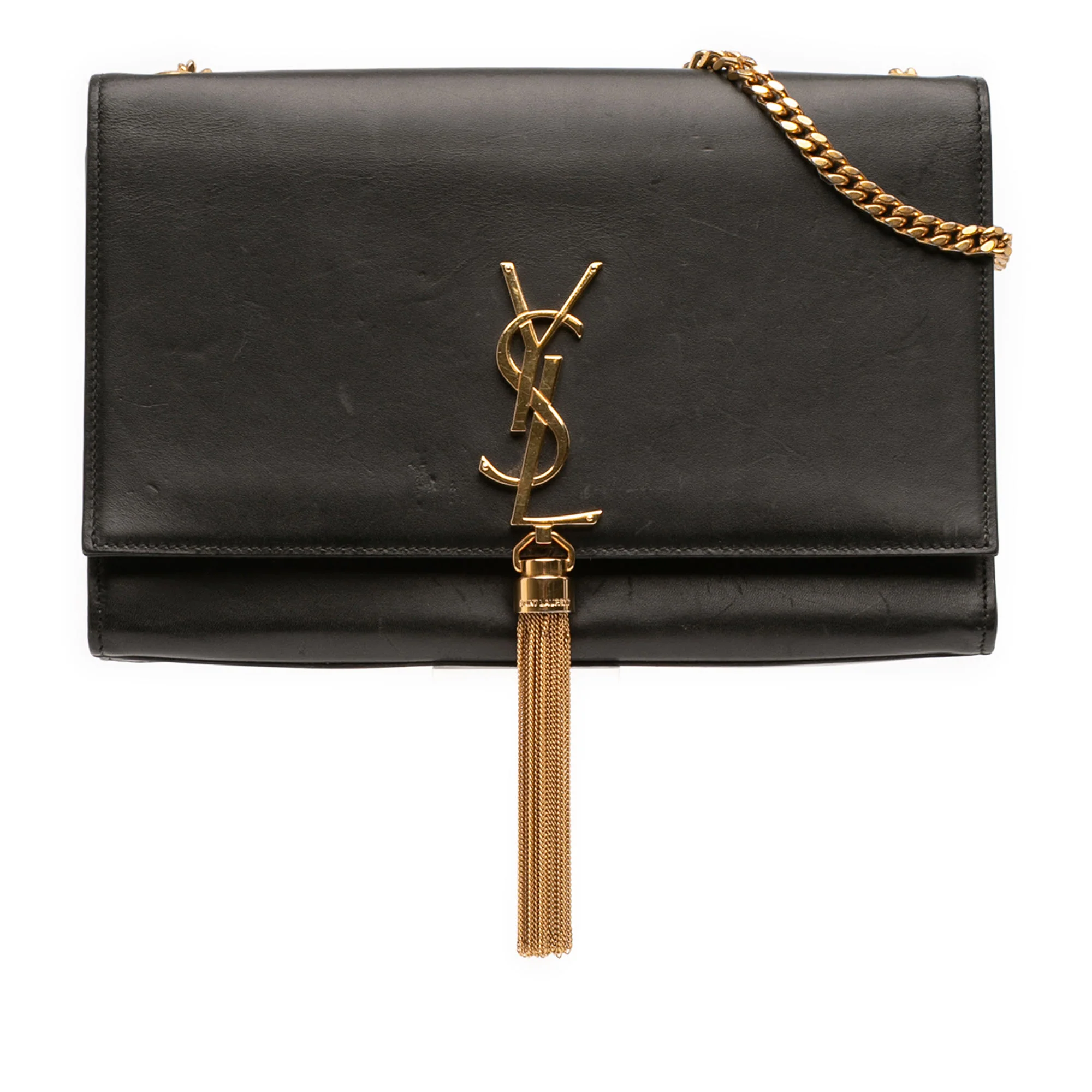 Classic Monogram Tassel Crossbody Bag Leather Medium