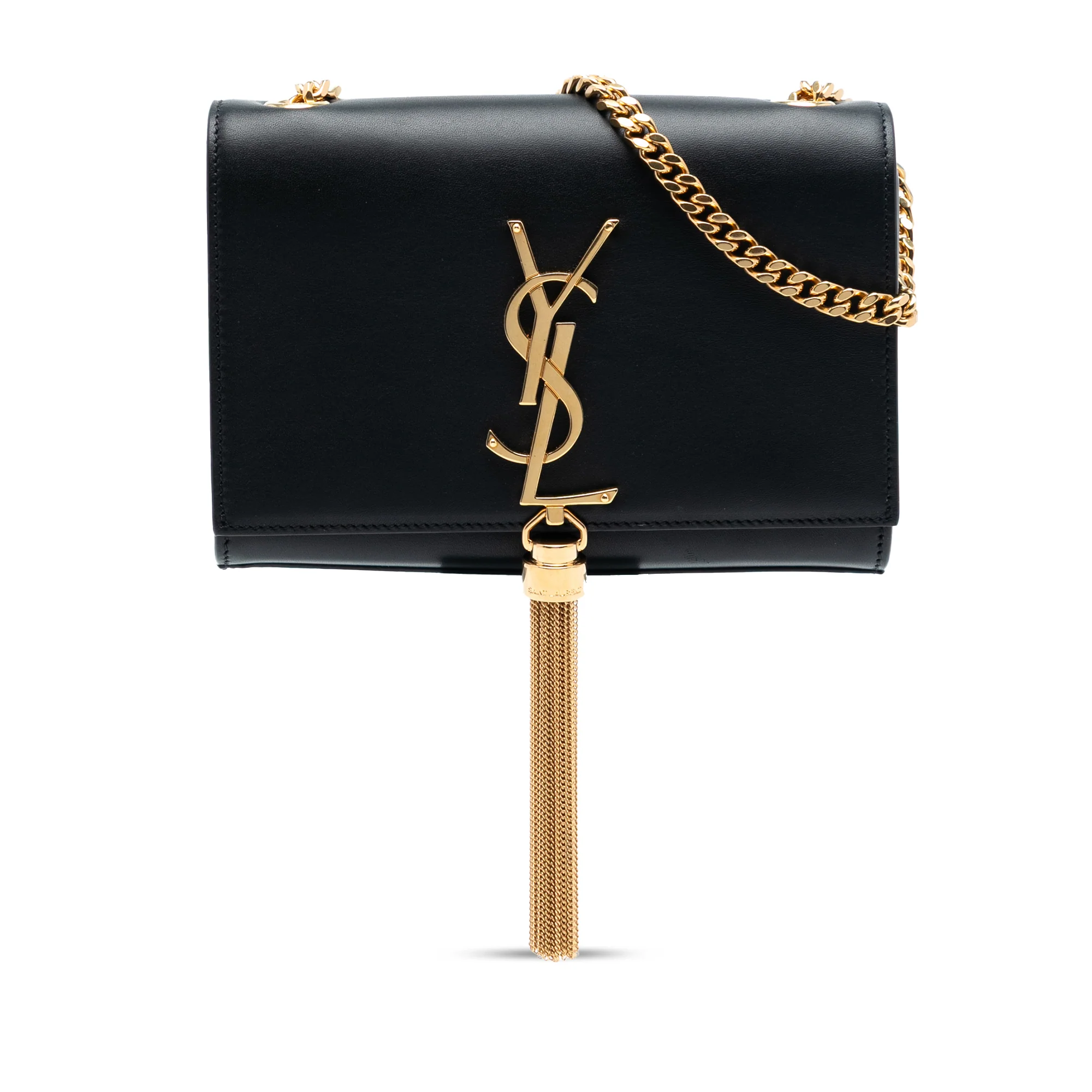 Classic Monogram Tassel Crossbody Bag Leather Small