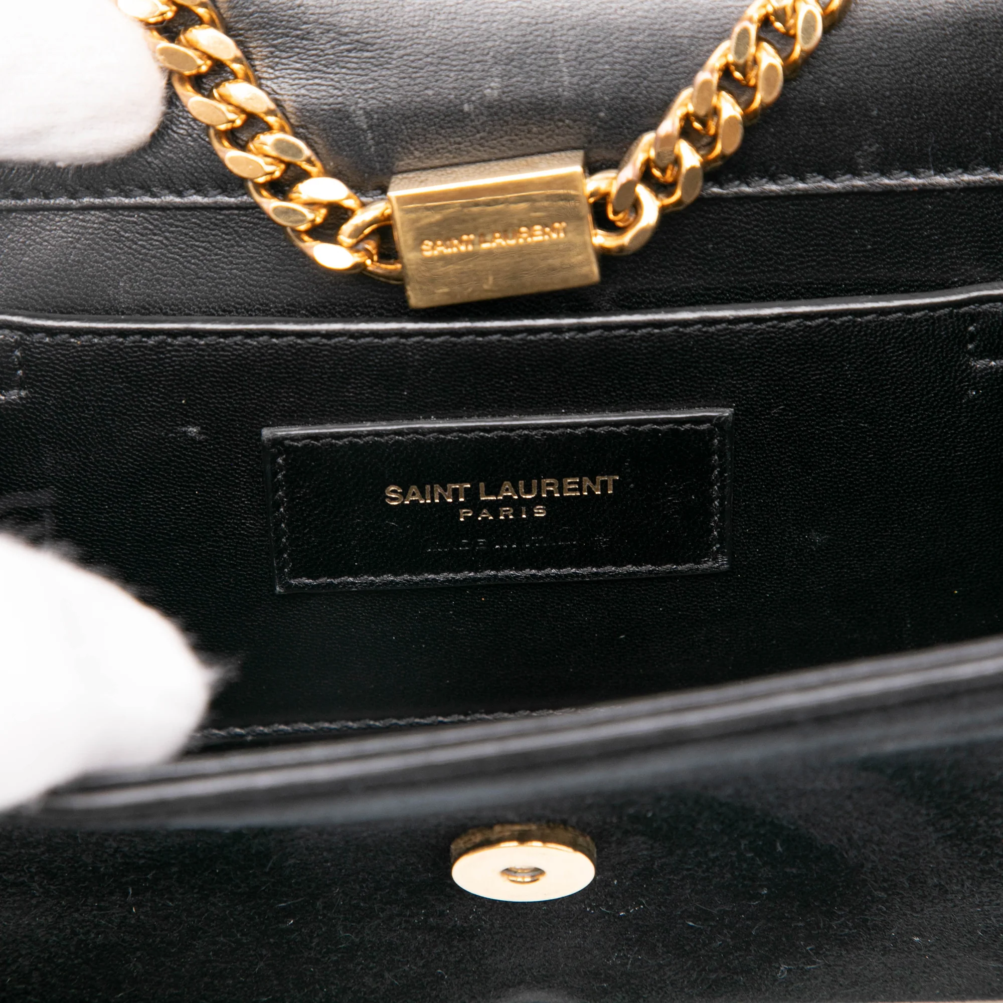 Classic Monogram Tassel Crossbody Bag Suede Small - Image 5